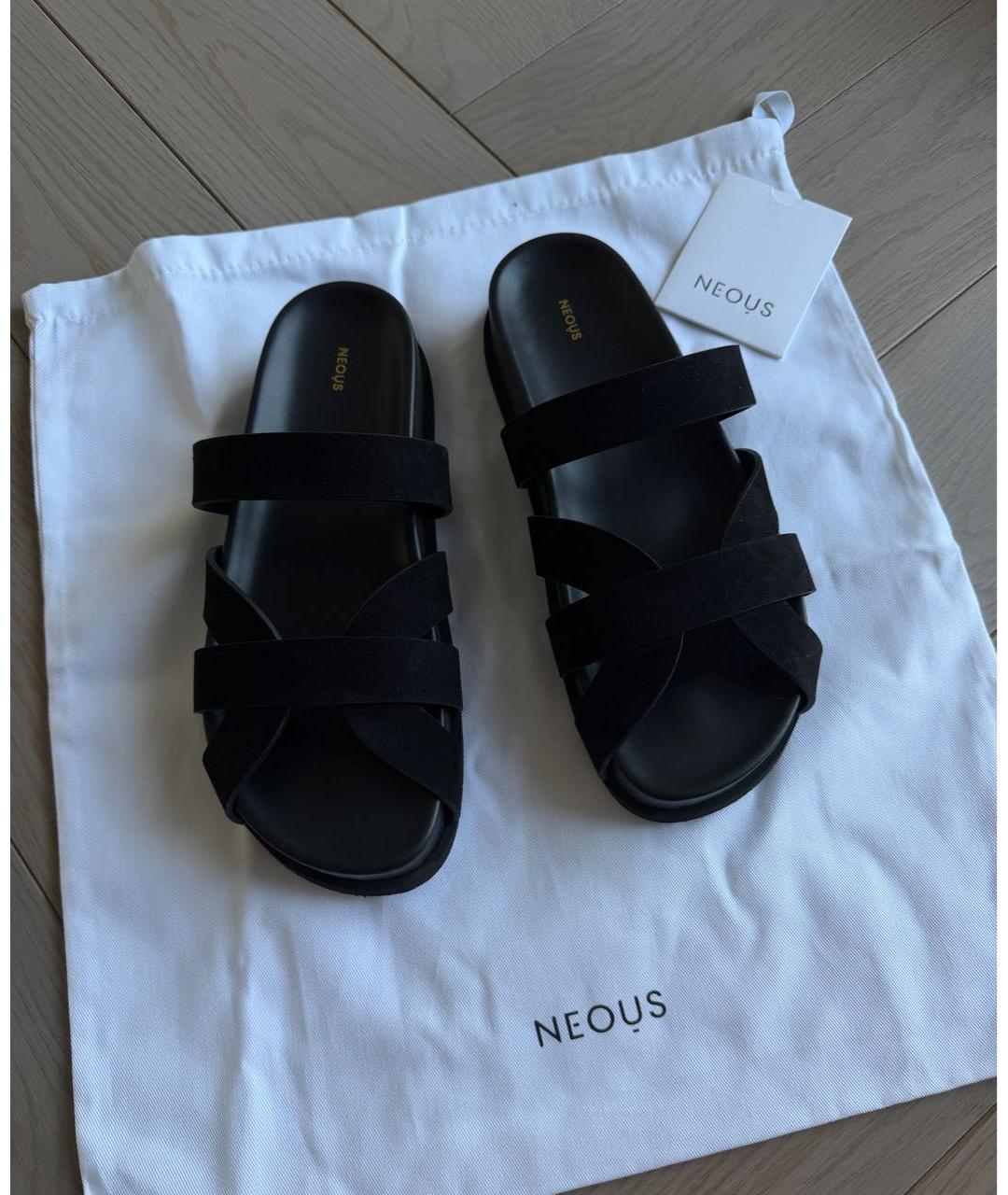 NEOUS Черные замшевые сандалии, фото 5