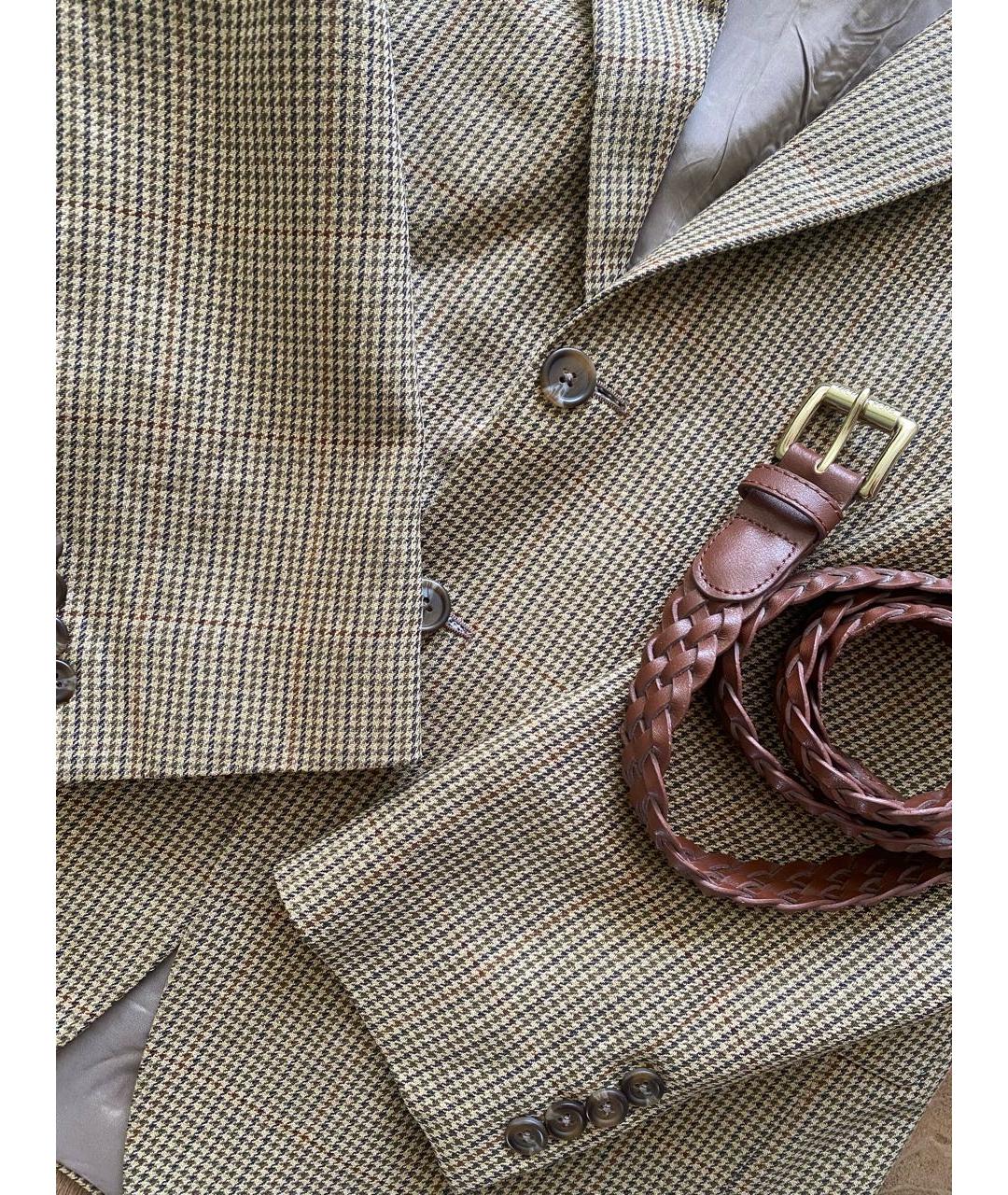 POLO RALPH LAUREN Бежевый шерстяной пиджак, фото 2