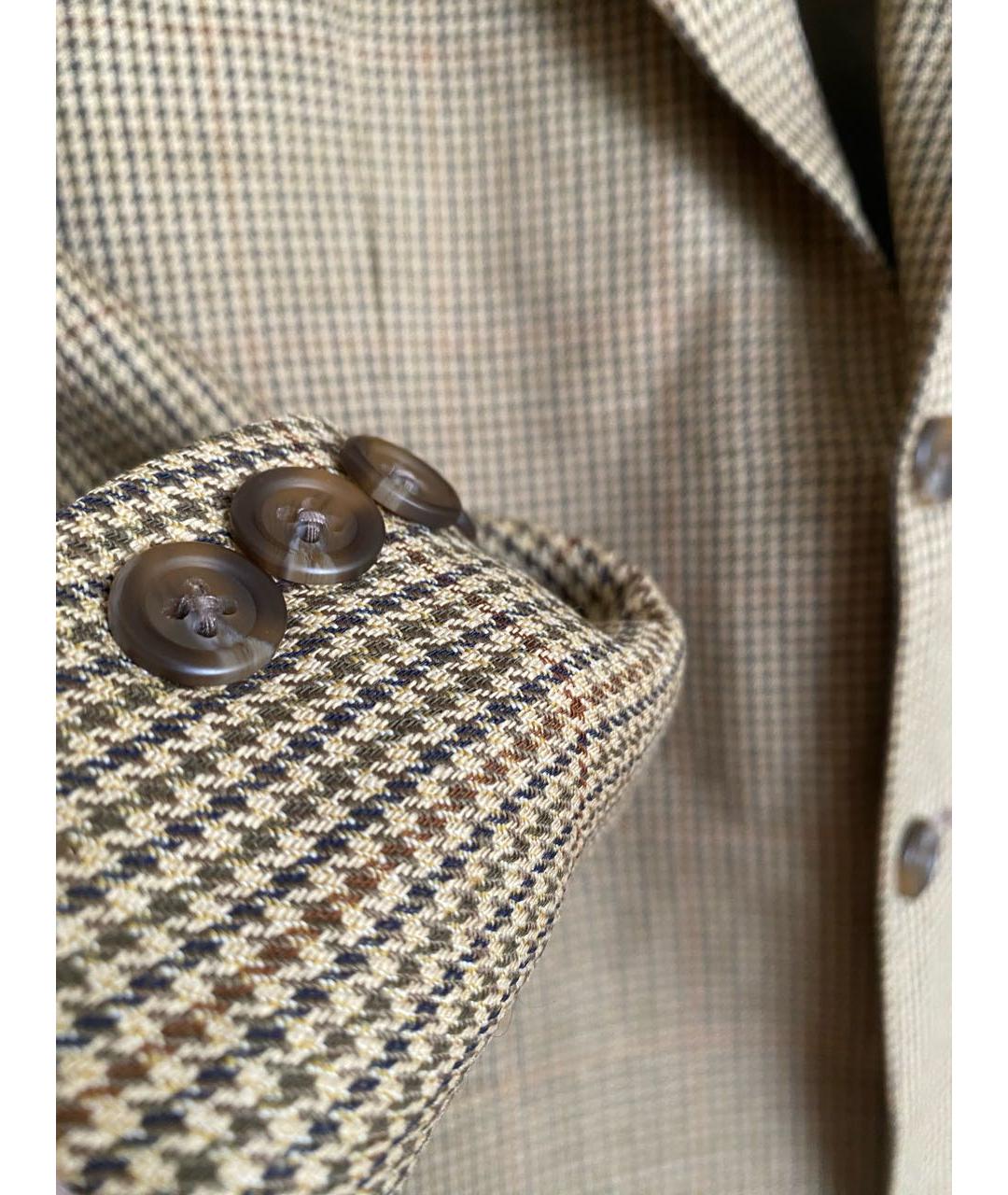 POLO RALPH LAUREN Бежевый шерстяной пиджак, фото 5