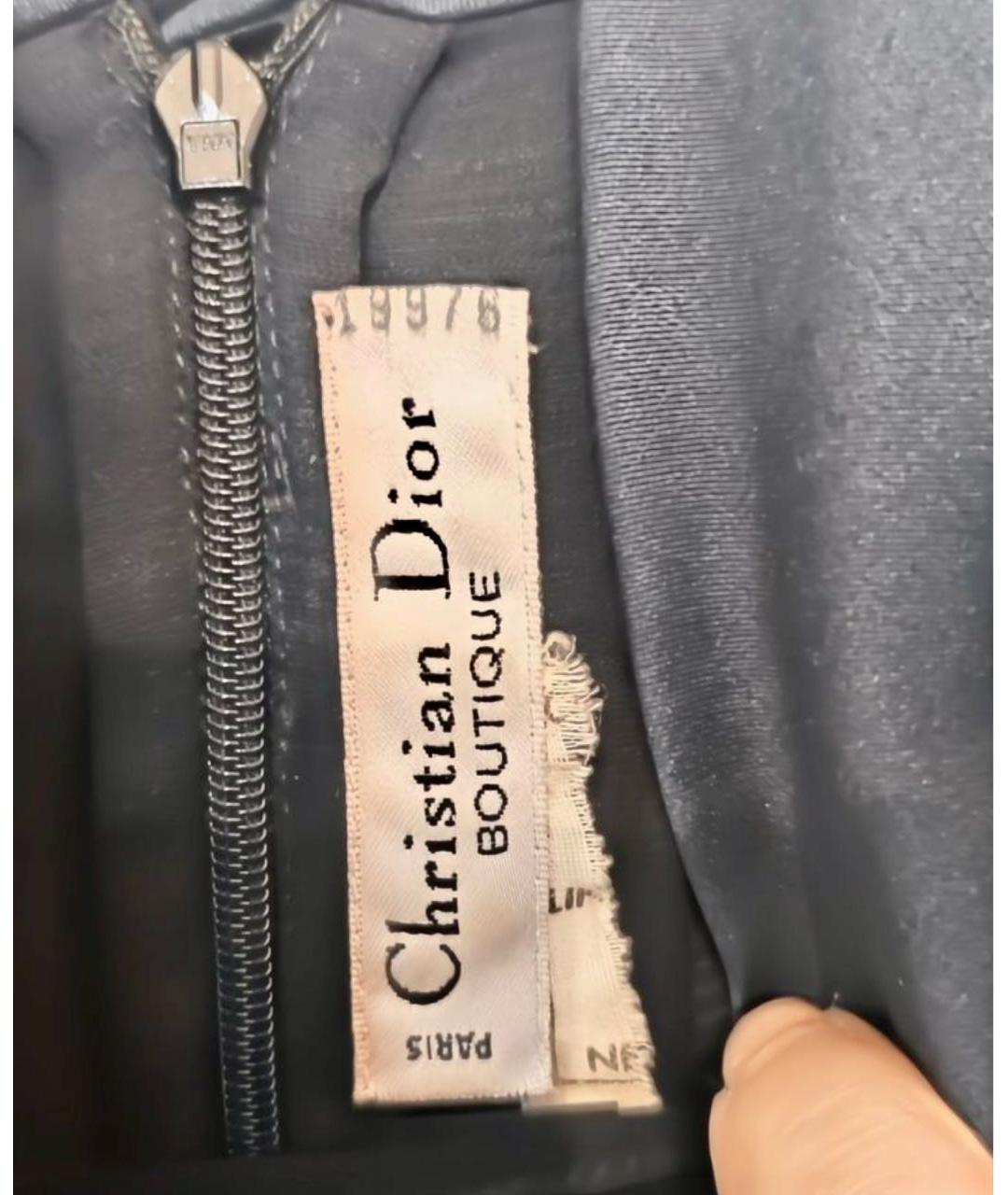 CHRISTIAN DIOR Черная шифоновая блузы, фото 3