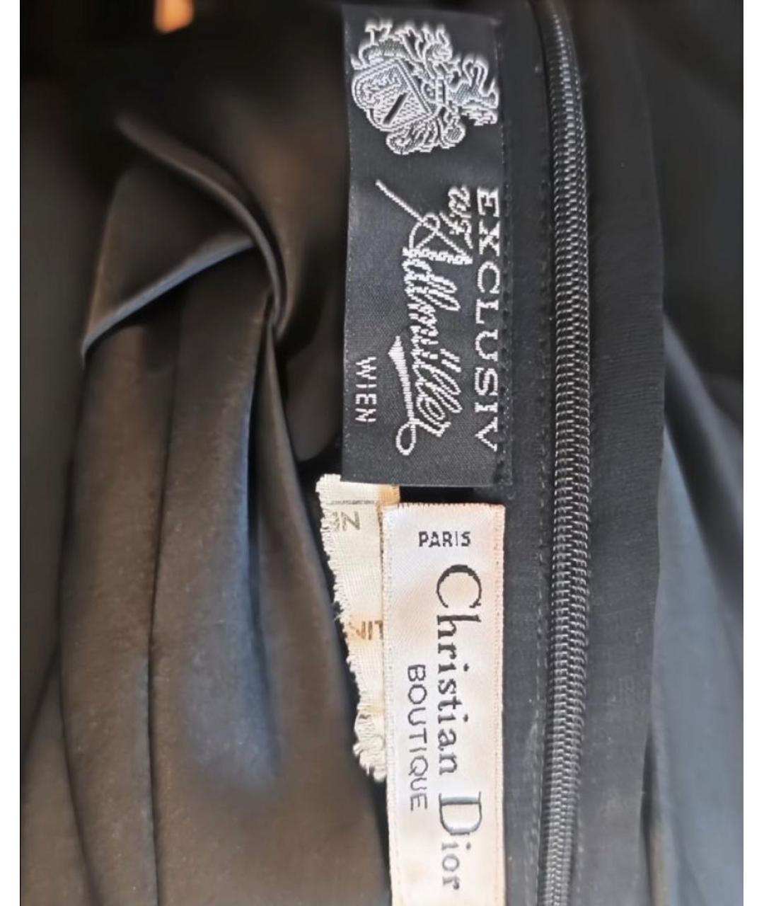 CHRISTIAN DIOR Черная шифоновая блузы, фото 5