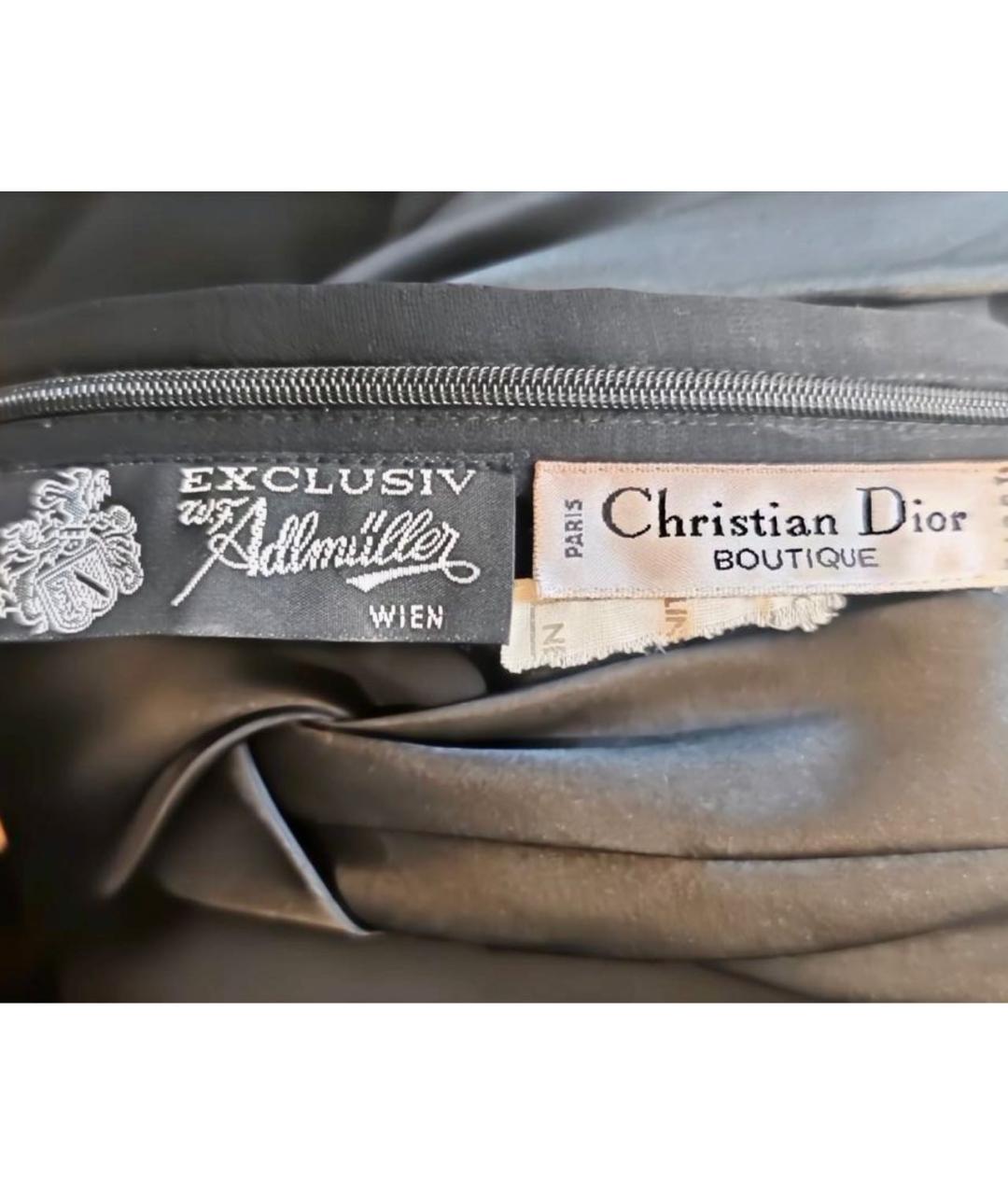 CHRISTIAN DIOR Черная шифоновая блузы, фото 2