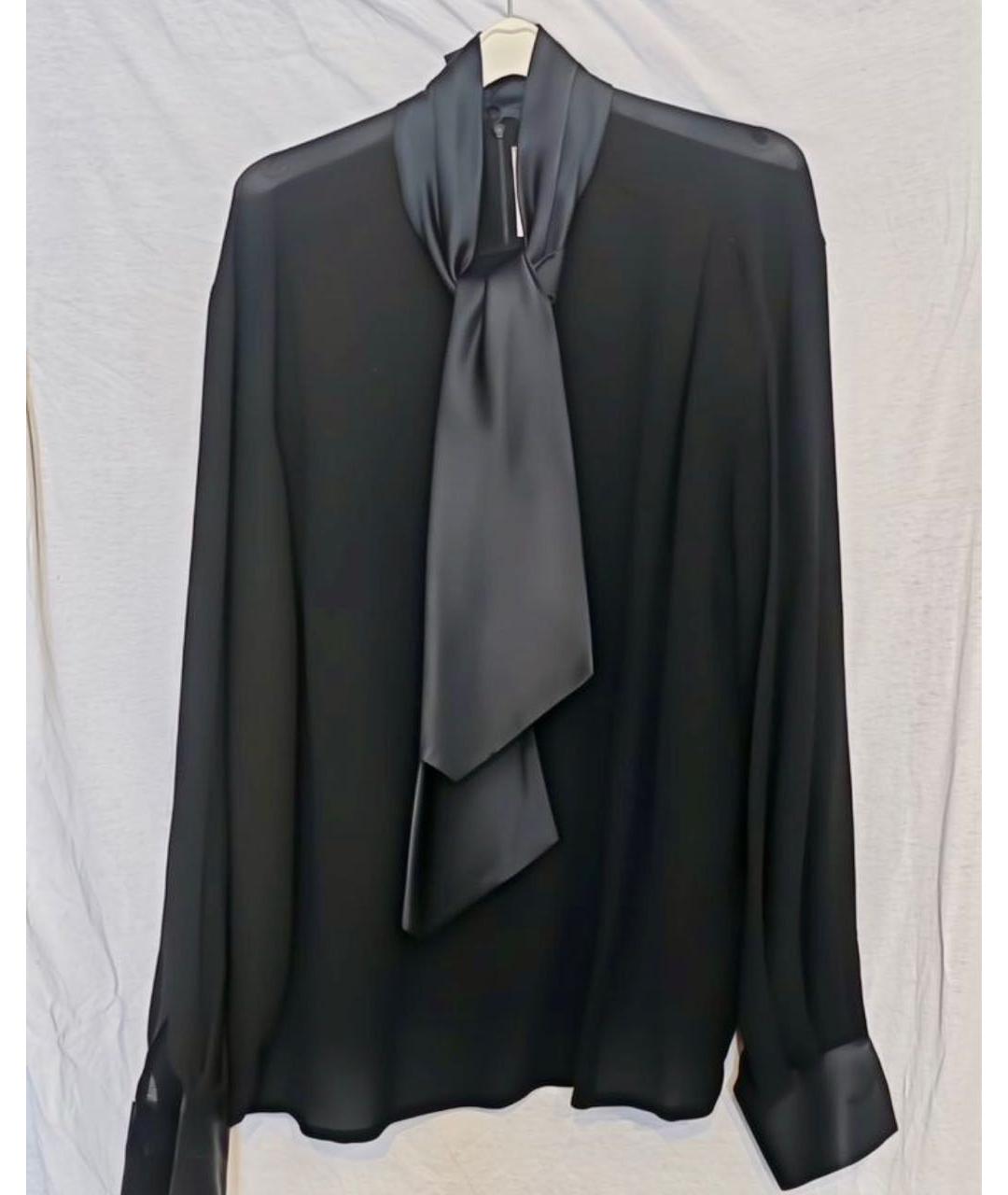 CHRISTIAN DIOR Черная шифоновая блузы, фото 6