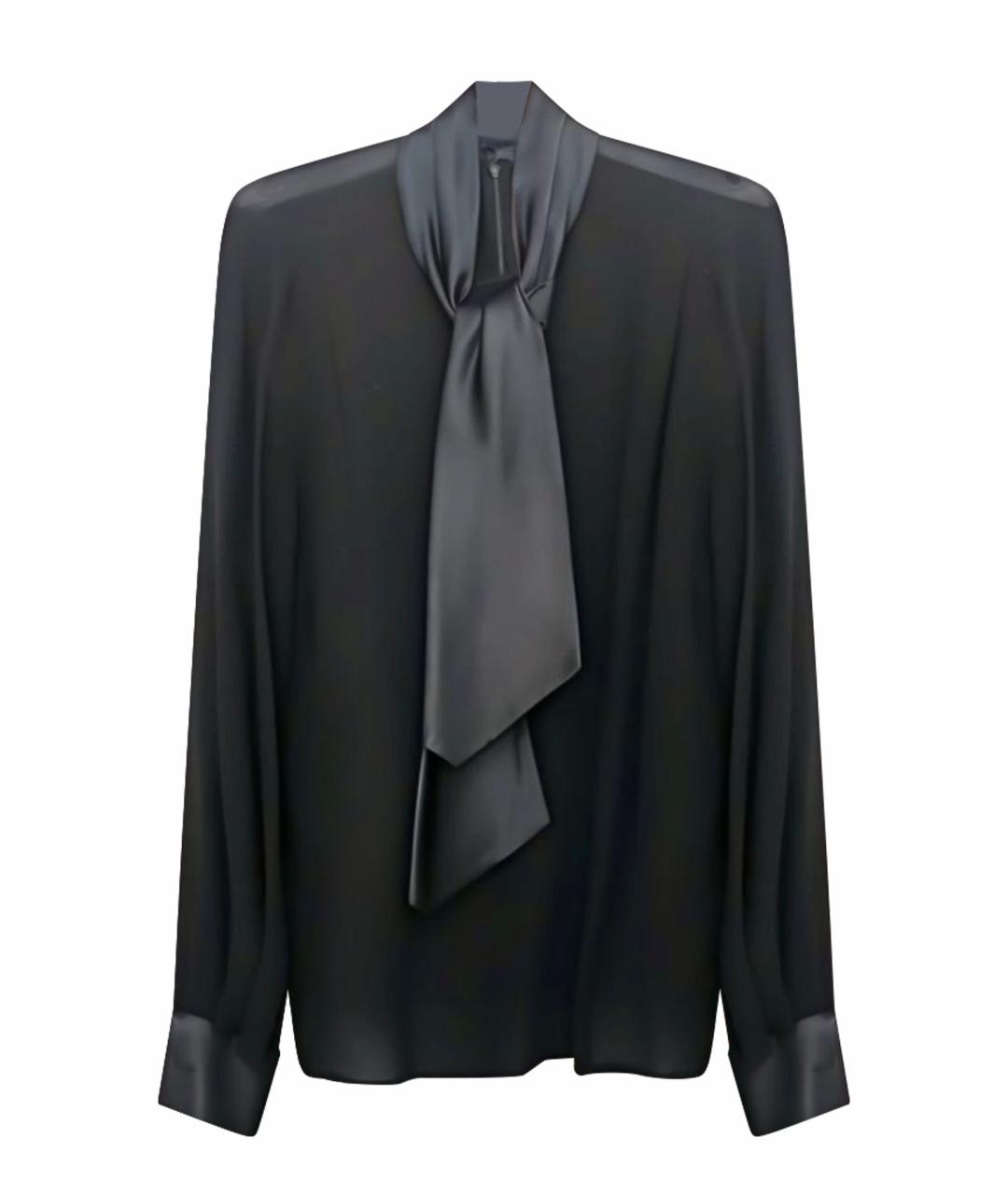 CHRISTIAN DIOR Черная шифоновая блузы, фото 1