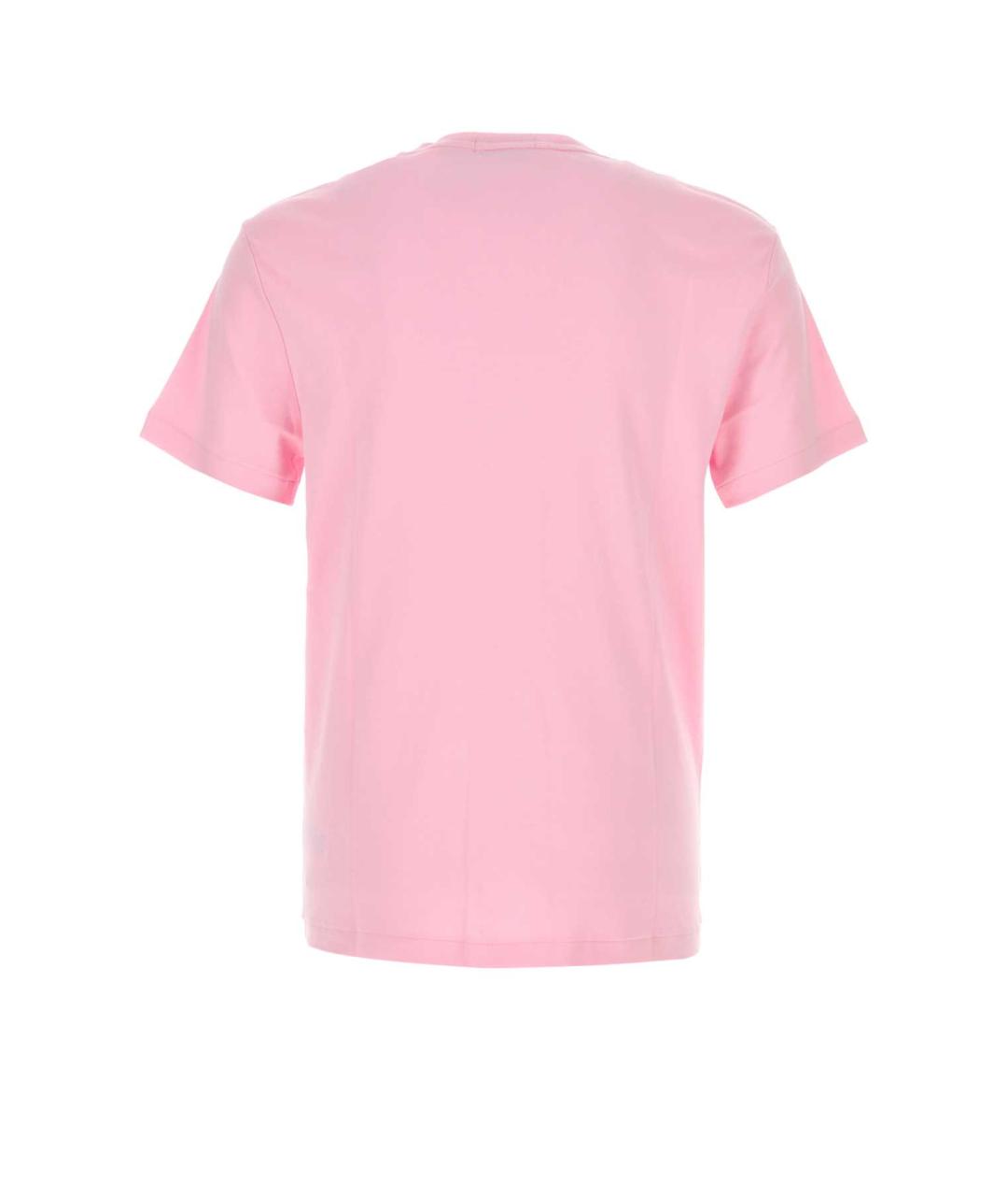 POLO RALPH LAUREN Розовая хлопковая футболка, фото 2