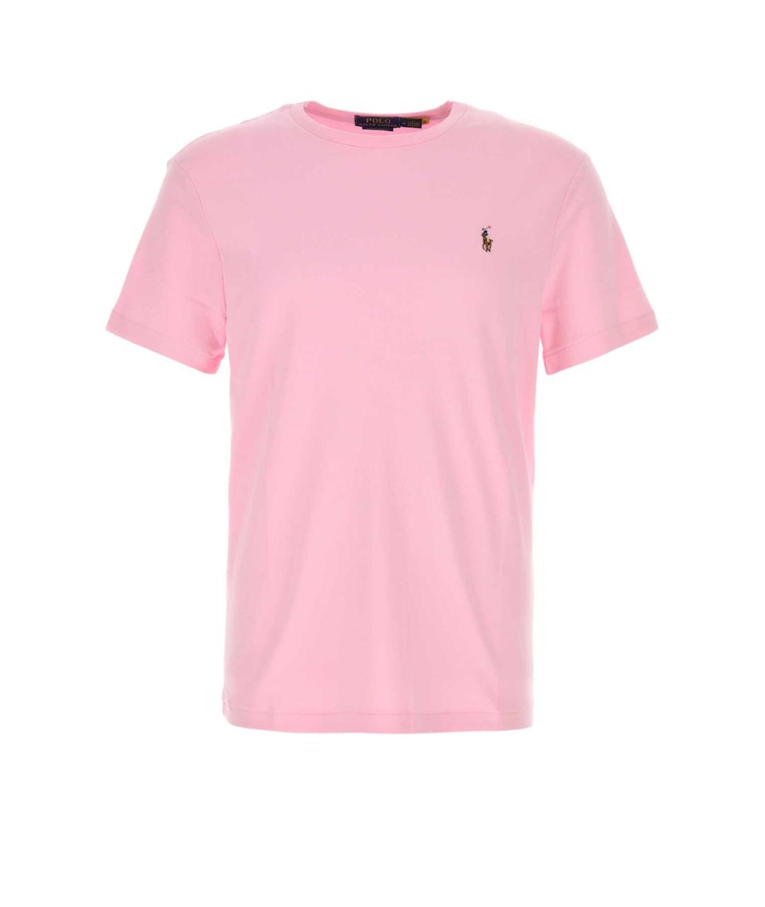 POLO RALPH LAUREN Розовая хлопковая футболка, фото 1