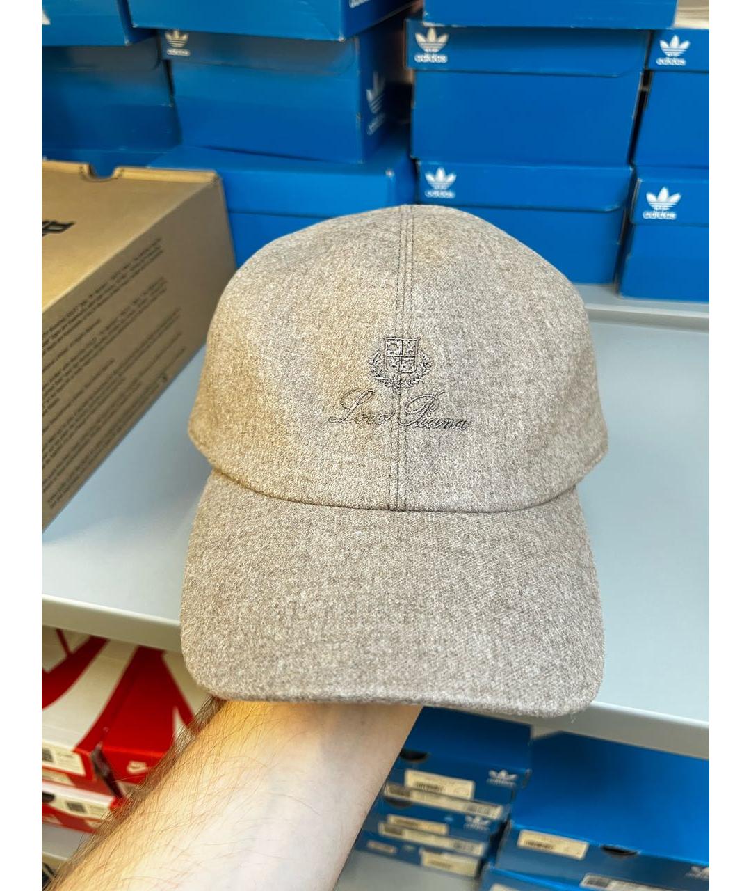 LORO PIANA Бежевая шерстяная кепка/бейсболка, фото 3