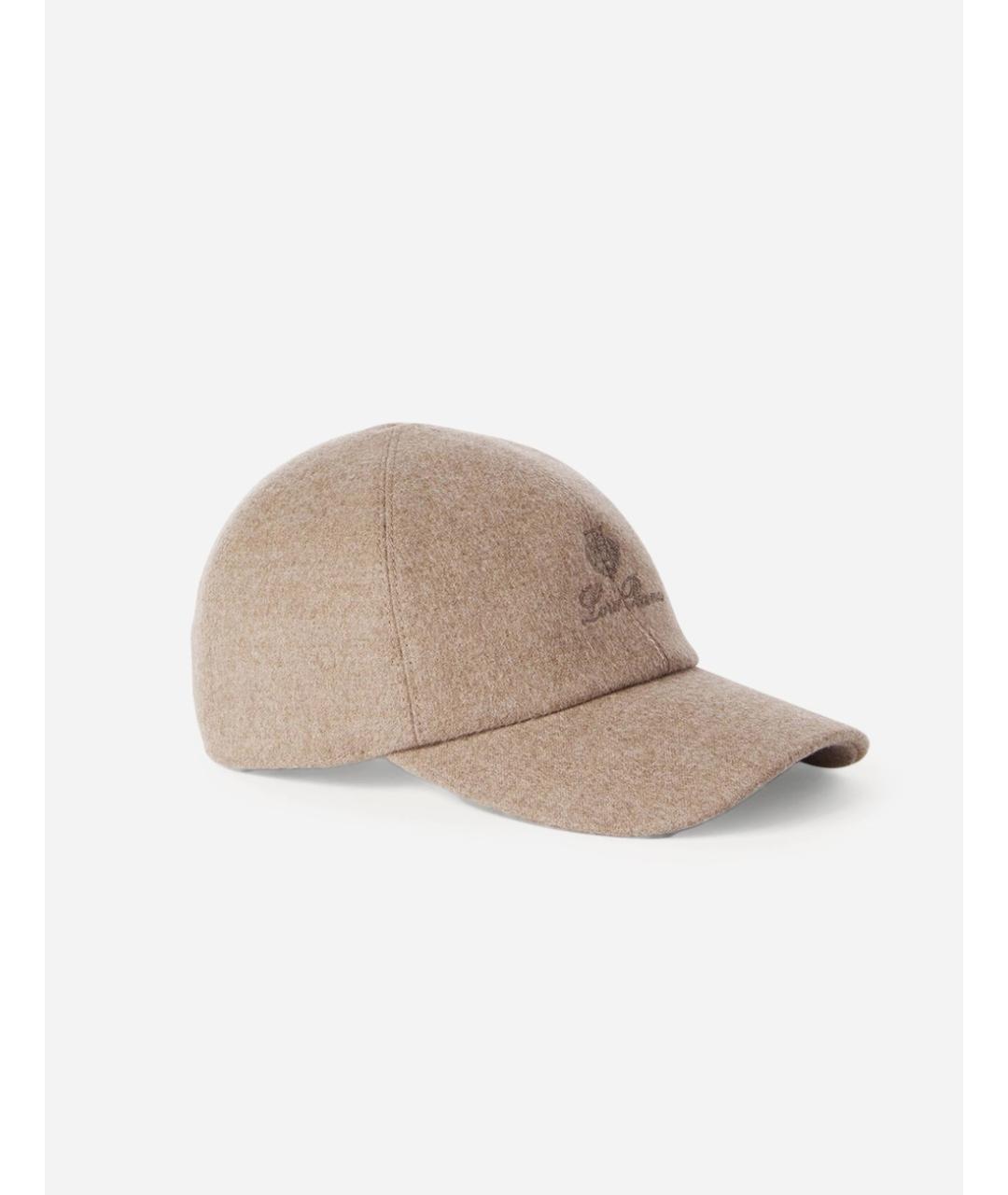 LORO PIANA Бежевая шерстяная кепка/бейсболка, фото 5