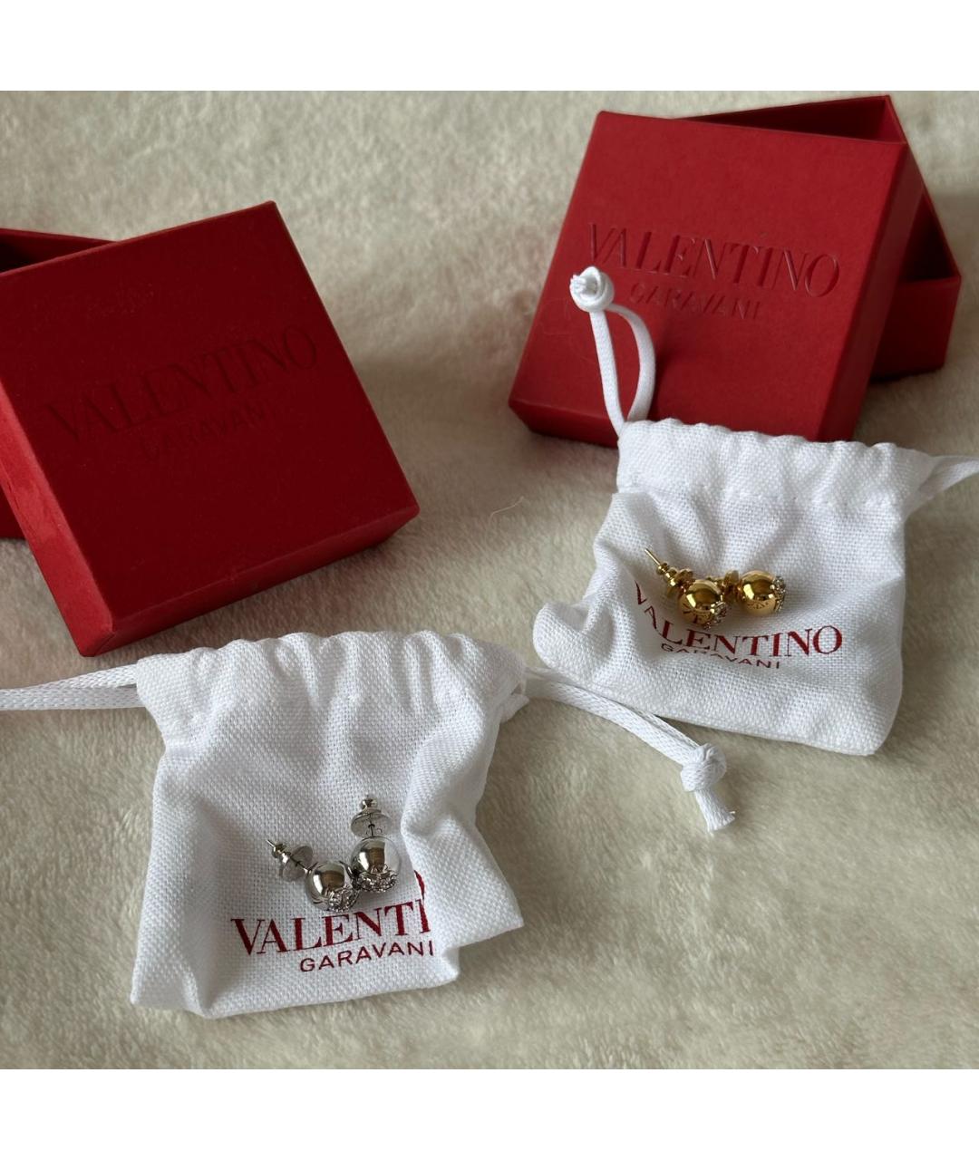 VALENTINO Серебряные металлические серьги, фото 3
