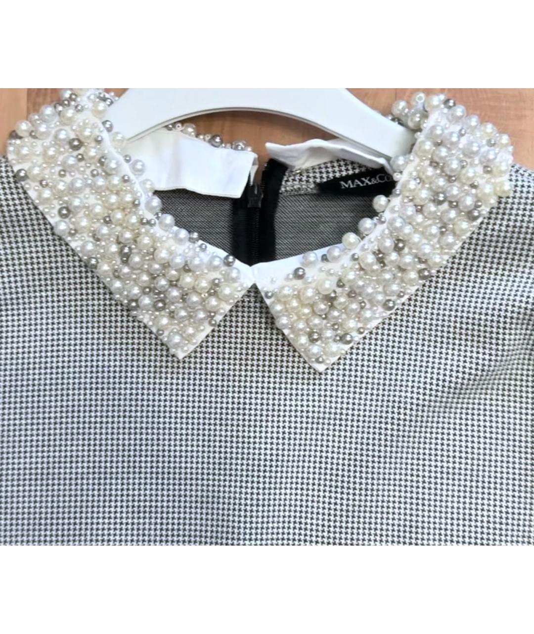 MAX&CO Серое полиэстеровое повседневное платье, фото 6