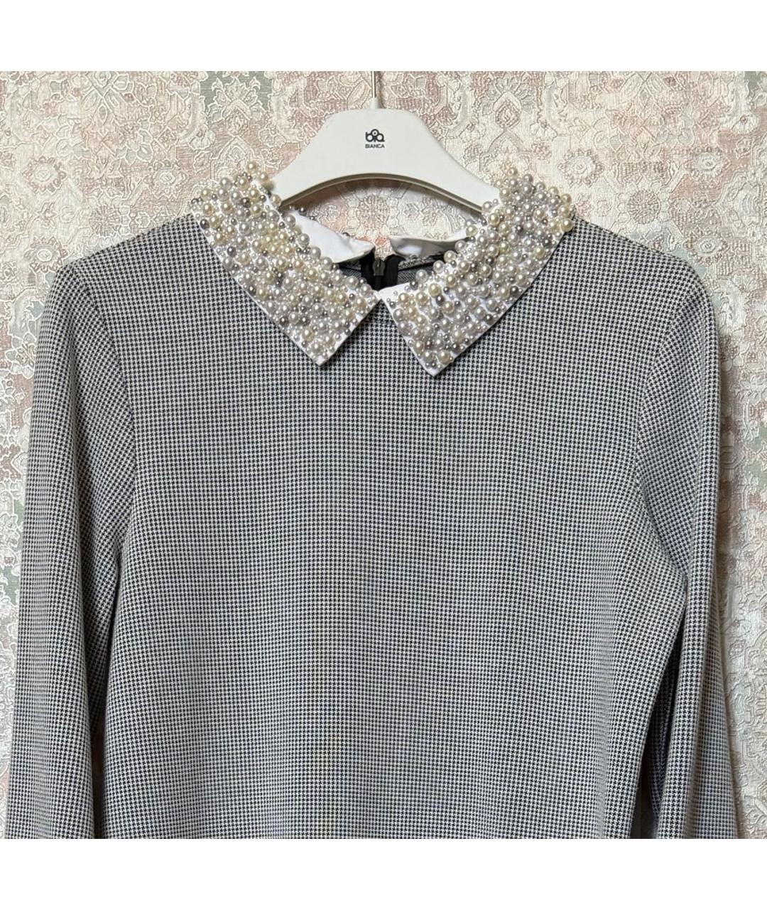 MAX&CO Серое полиэстеровое повседневное платье, фото 2