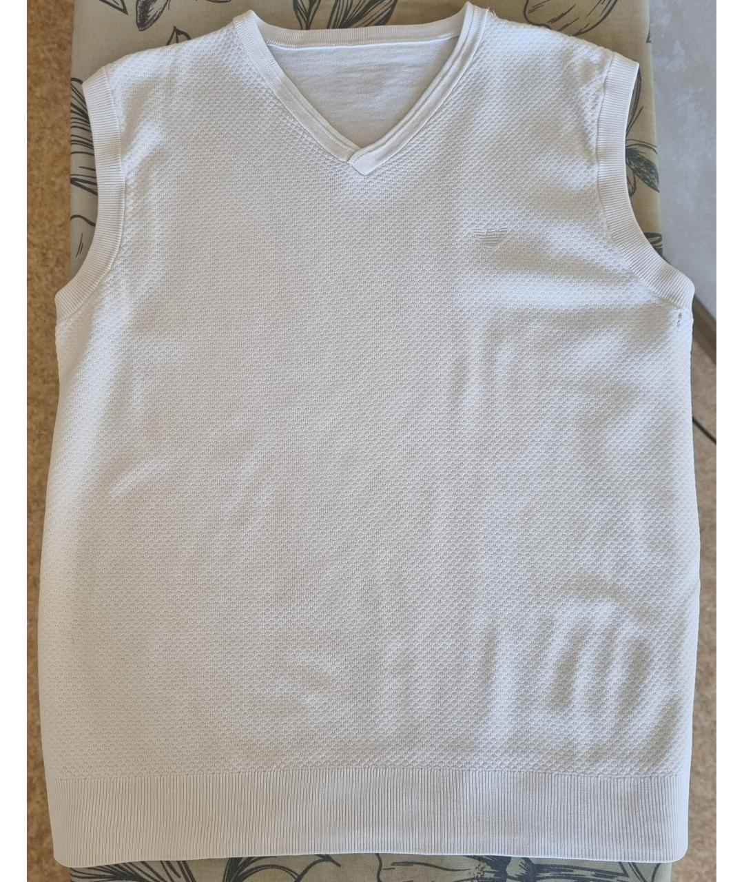 ARMANI JUNIOR Белый хлопковый жакет / жилет, фото 4