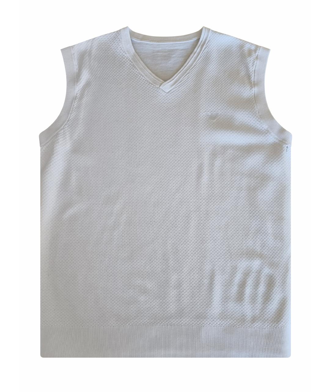 ARMANI JUNIOR Белый хлопковый жакет / жилет, фото 1