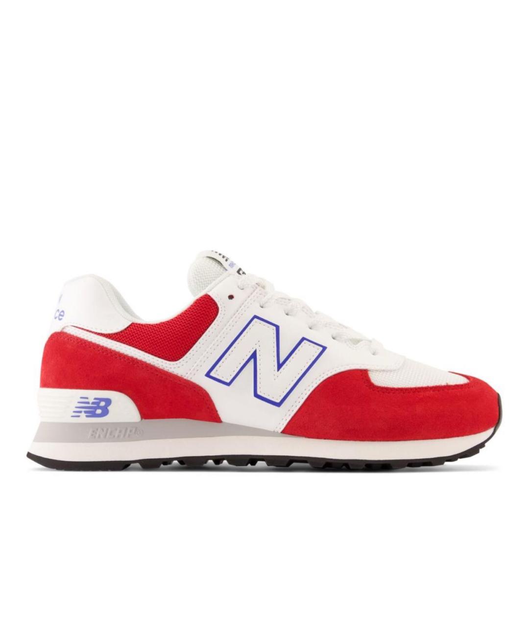 NEW BALANCE Красные замшевые низкие кроссовки / кеды, фото 8