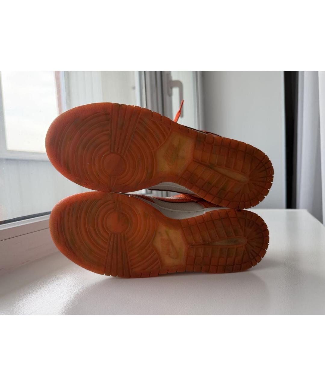 NIKE Оранжевое замшевые кроссовки, фото 5