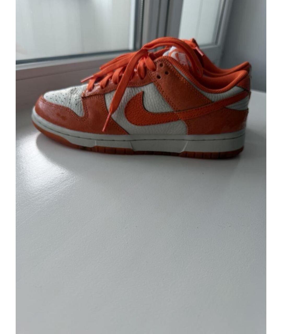 NIKE Оранжевое замшевые кроссовки, фото 6