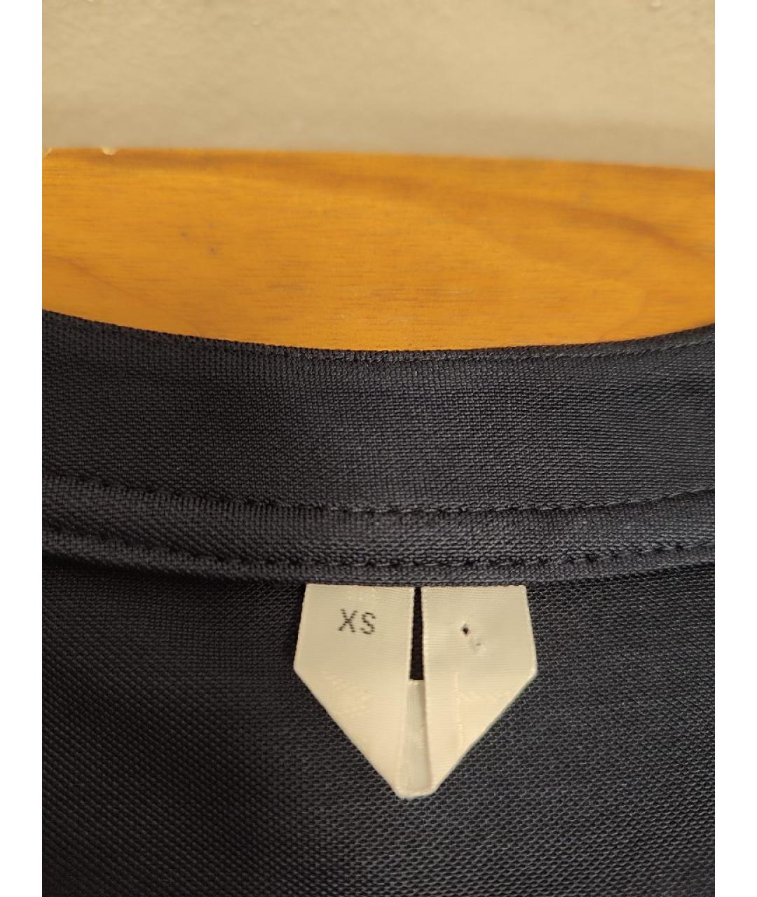 ARKET Темно-синее вискозное повседневное платье, фото 3