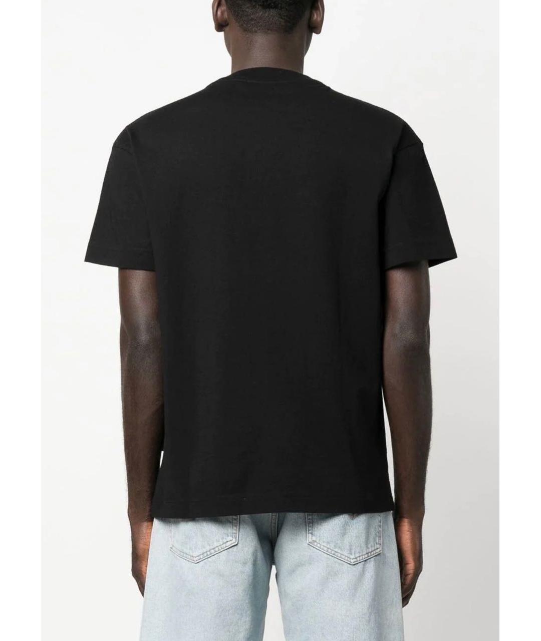 PALM ANGELS Черная хлопковая футболка, фото 4