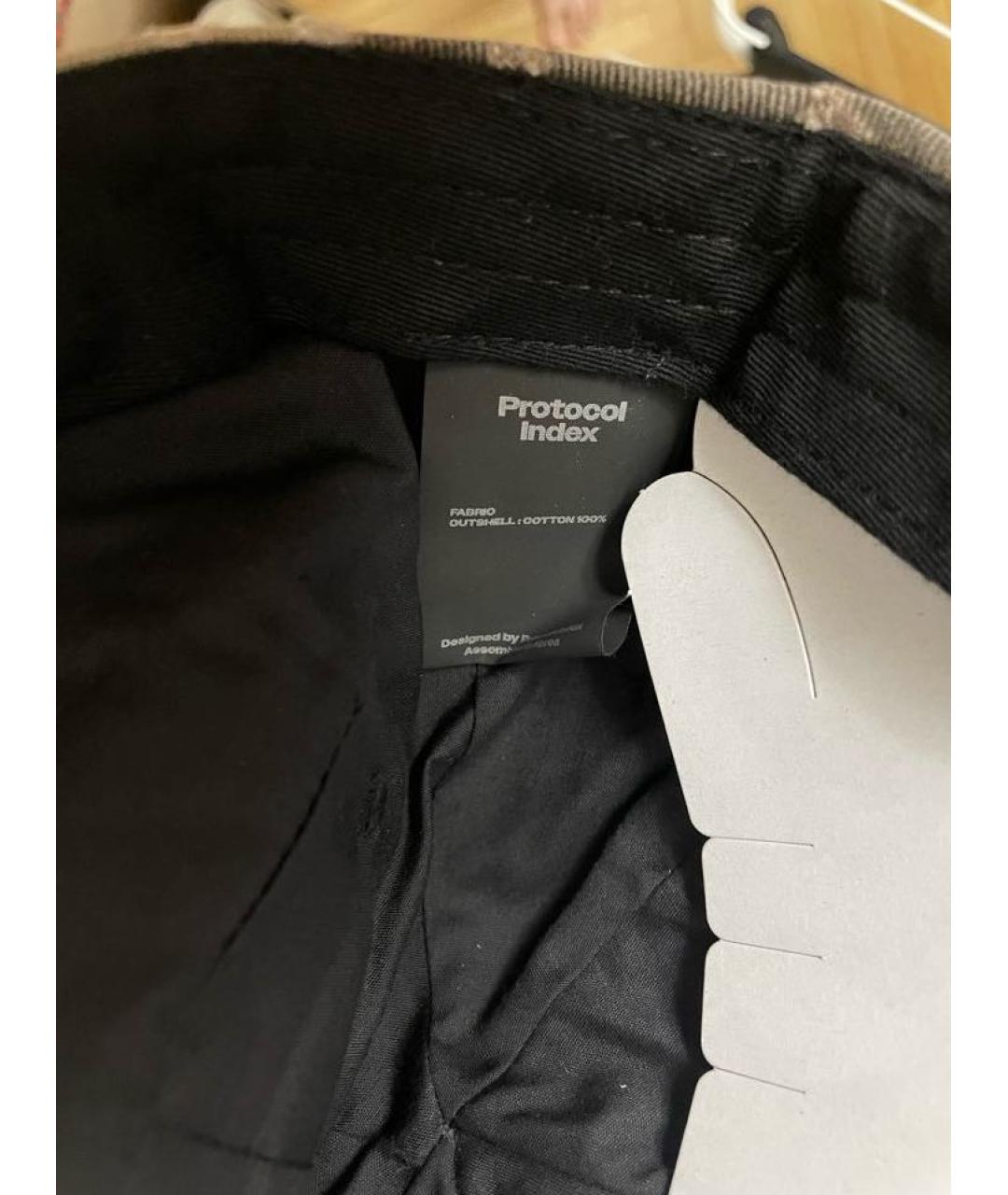 PROTOCOL INDEX Хаки хлопковая кепка/бейсболка, фото 5