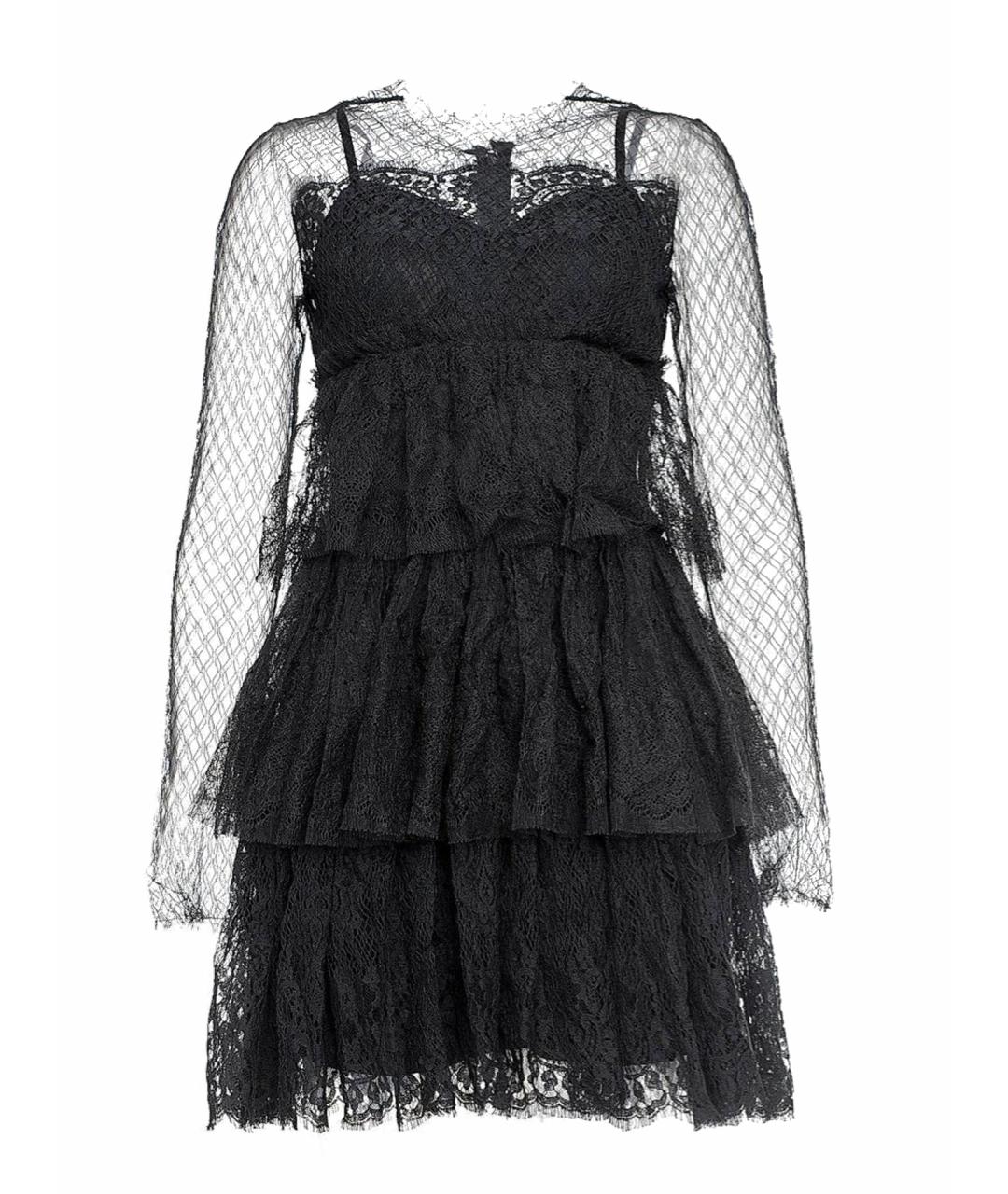 DOLCE&GABBANA Черное полиамидовое вечернее платье, фото 1