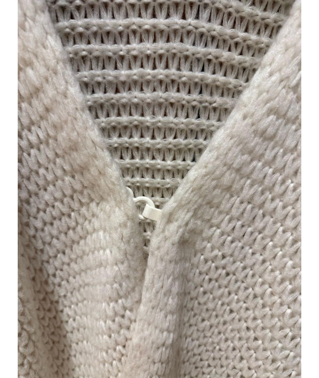 TWIN-SET Белый шерстяной кардиган, фото 8