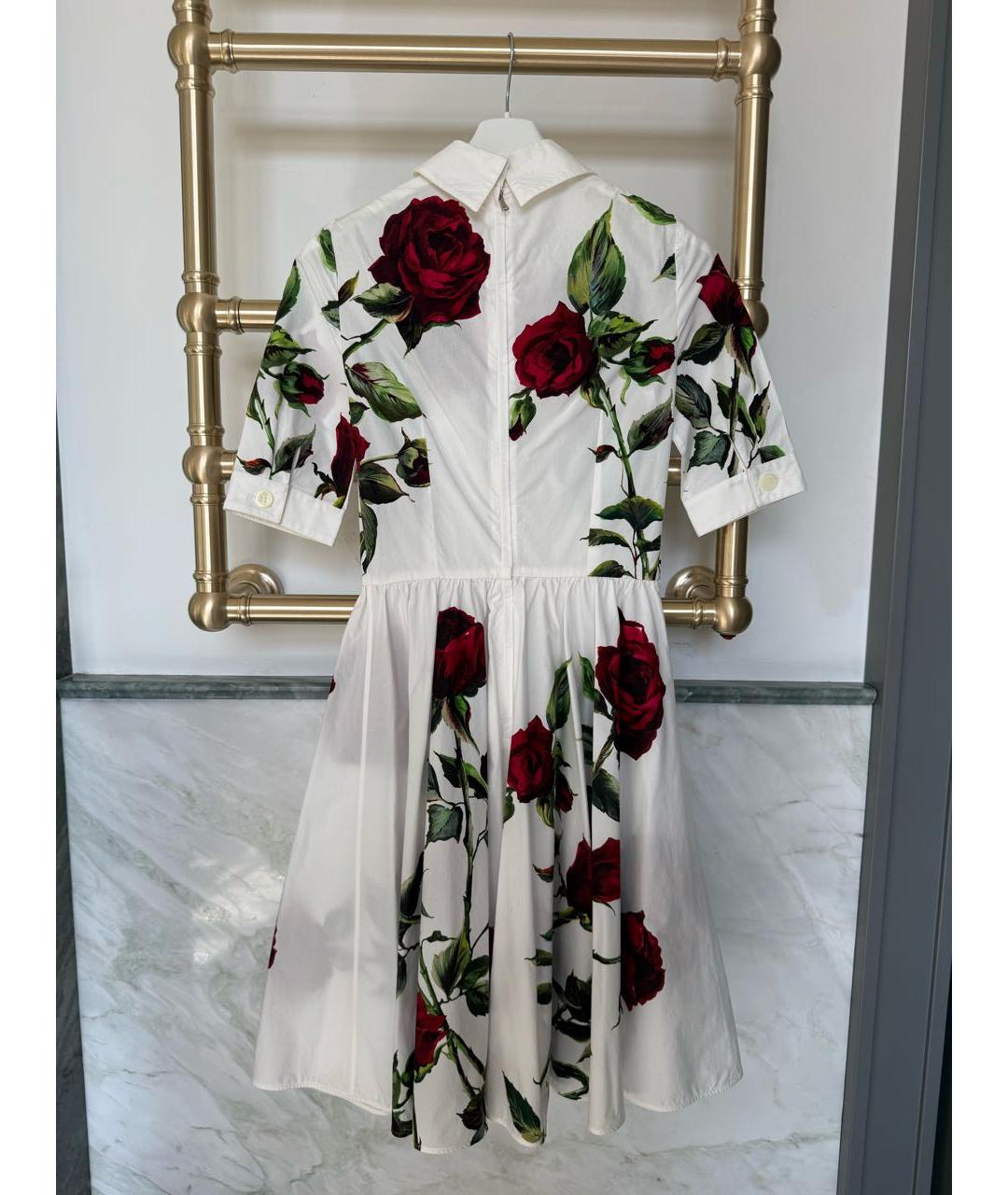 DOLCE&GABBANA Белый хлопковый сарафан, фото 2