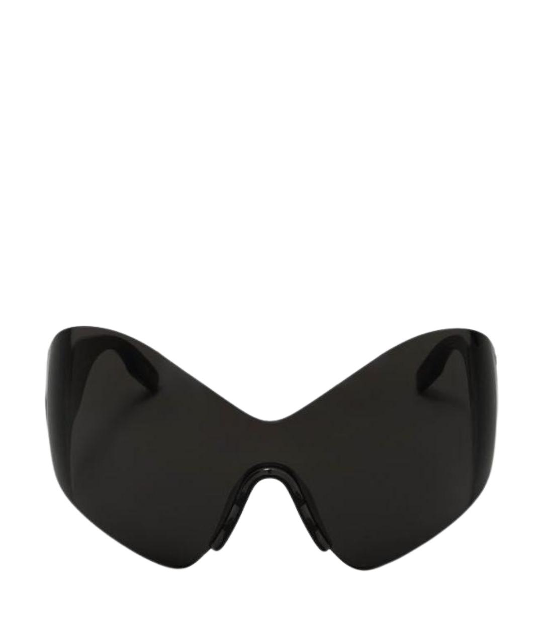 BALENCIAGA Черные пластиковые солнцезащитные очки, фото 1