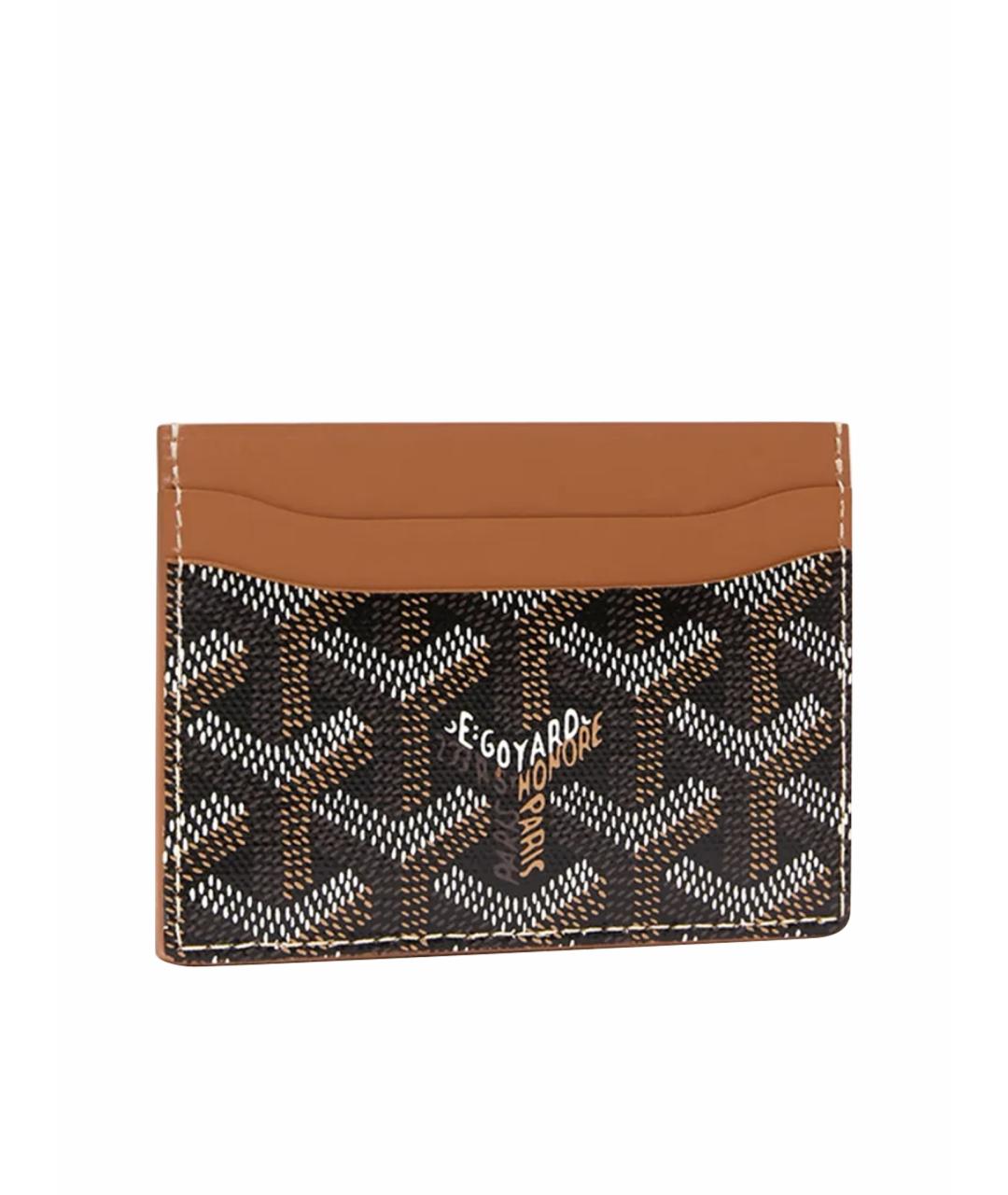 GOYARD Коричневый кожаный кардхолдер, фото 1