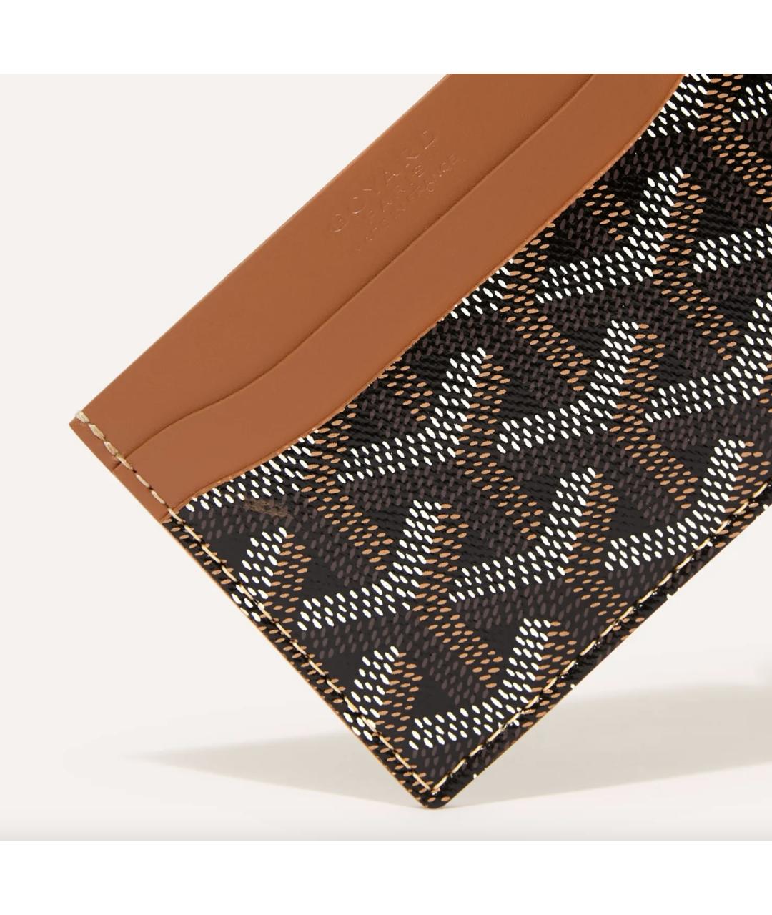 GOYARD Коричневый кожаный кардхолдер, фото 3