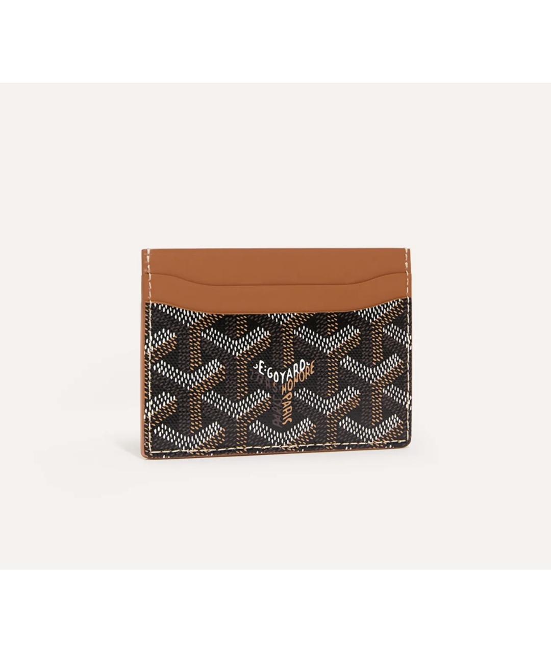 GOYARD Коричневый кожаный кардхолдер, фото 4