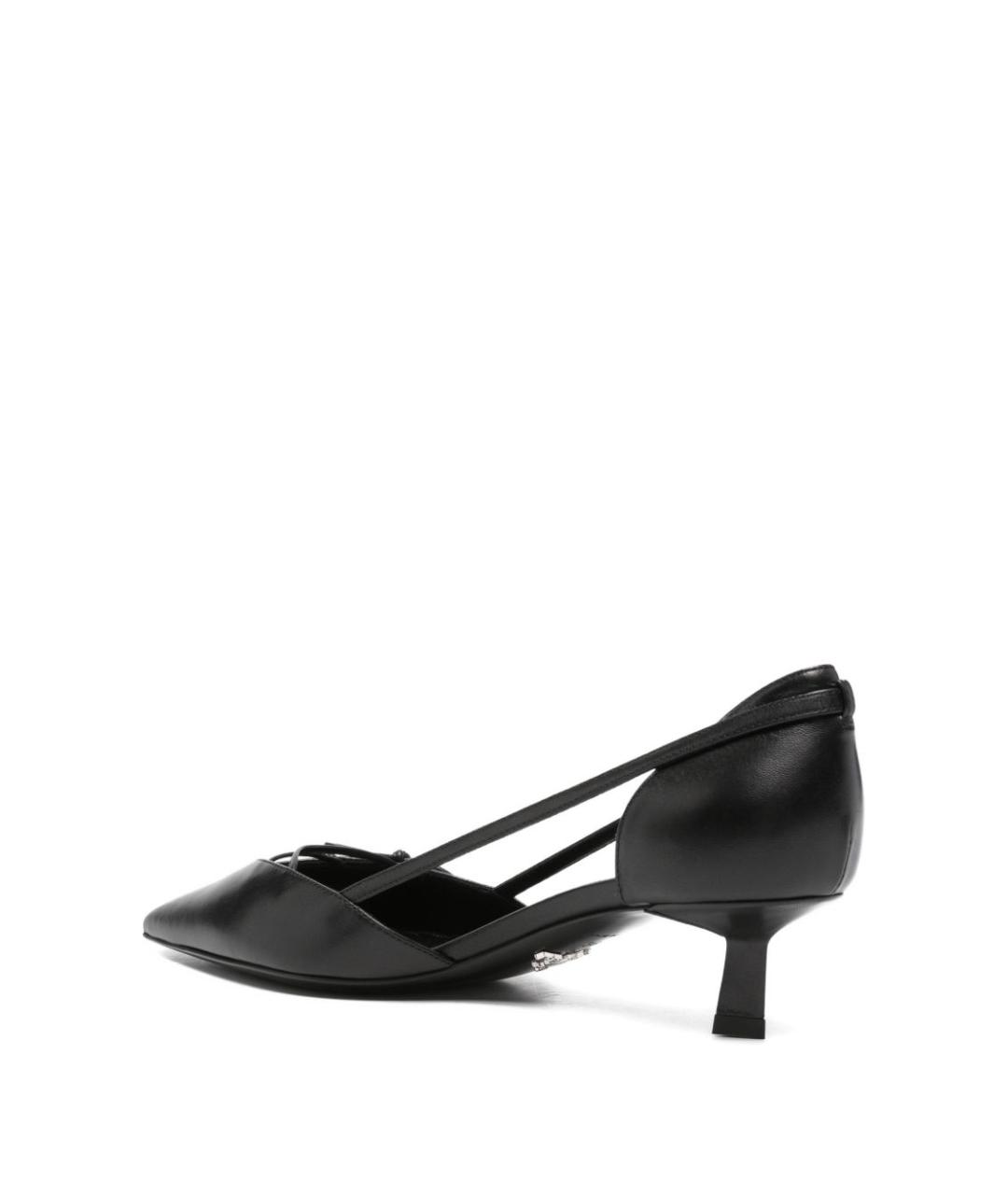 PRADA Черные кожаные туфли, фото 4