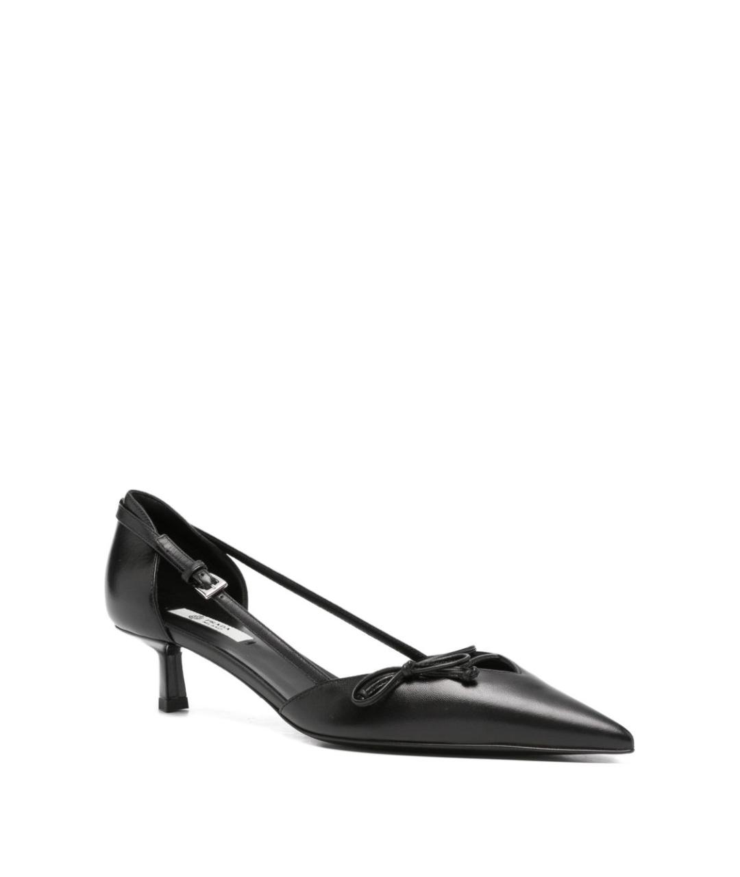 PRADA Черные кожаные туфли, фото 2