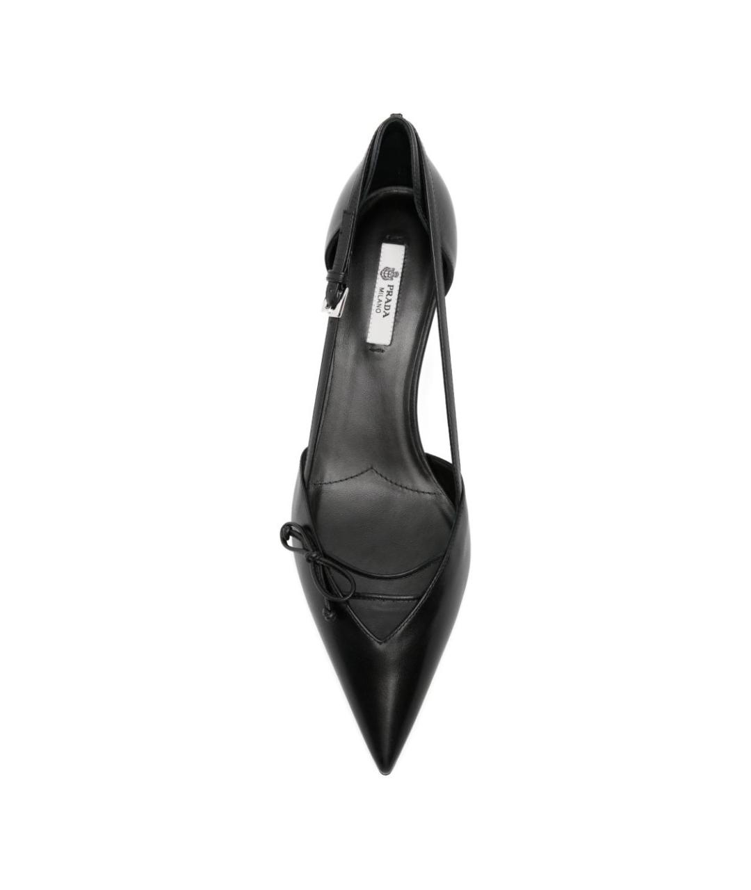 PRADA Черные кожаные туфли, фото 3