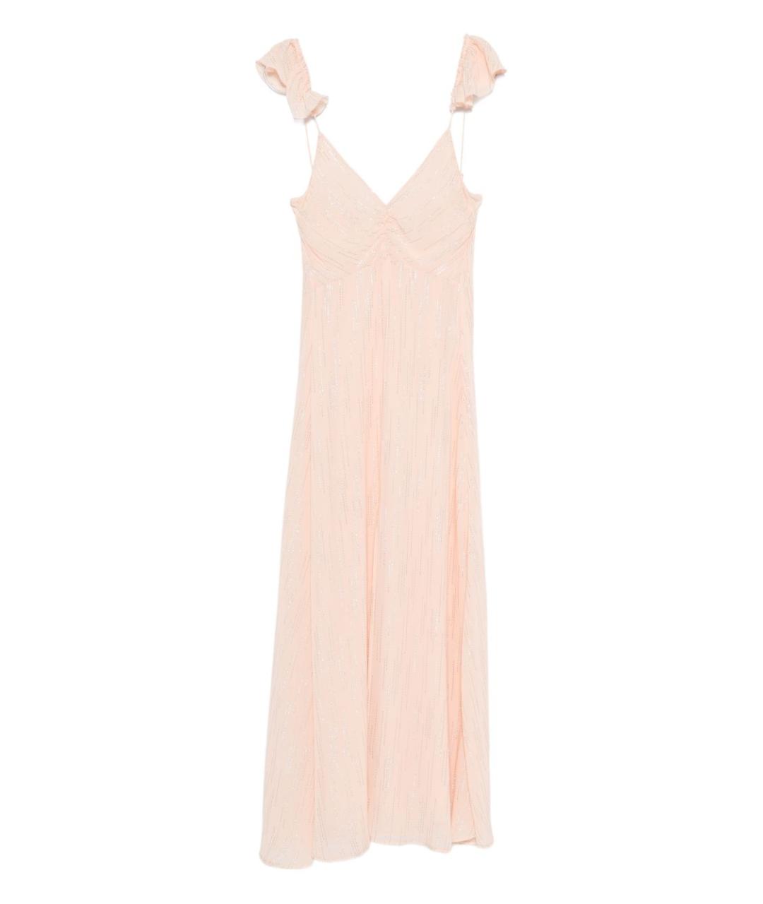 FORTE FORTE Бежевое вискозное коктейльное платье, фото 1