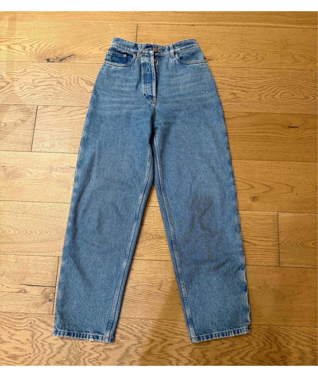 PRADA Синие хлопковые джинсы слим, фото 6