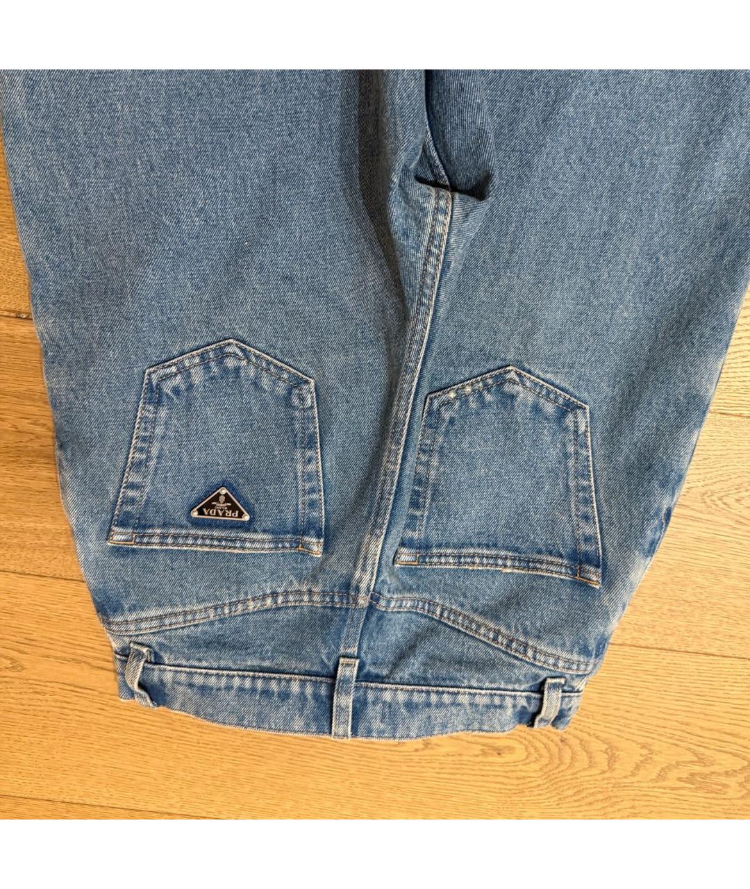 PRADA Синие хлопковые джинсы слим, фото 3