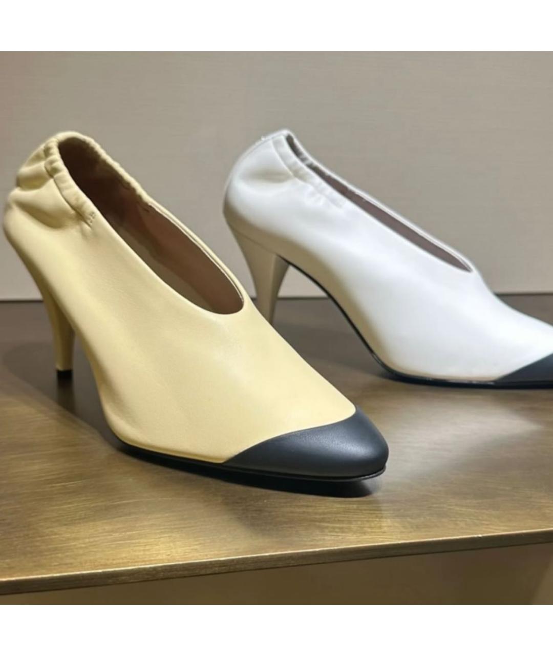 CHANEL Бежевые кожаные туфли, фото 2