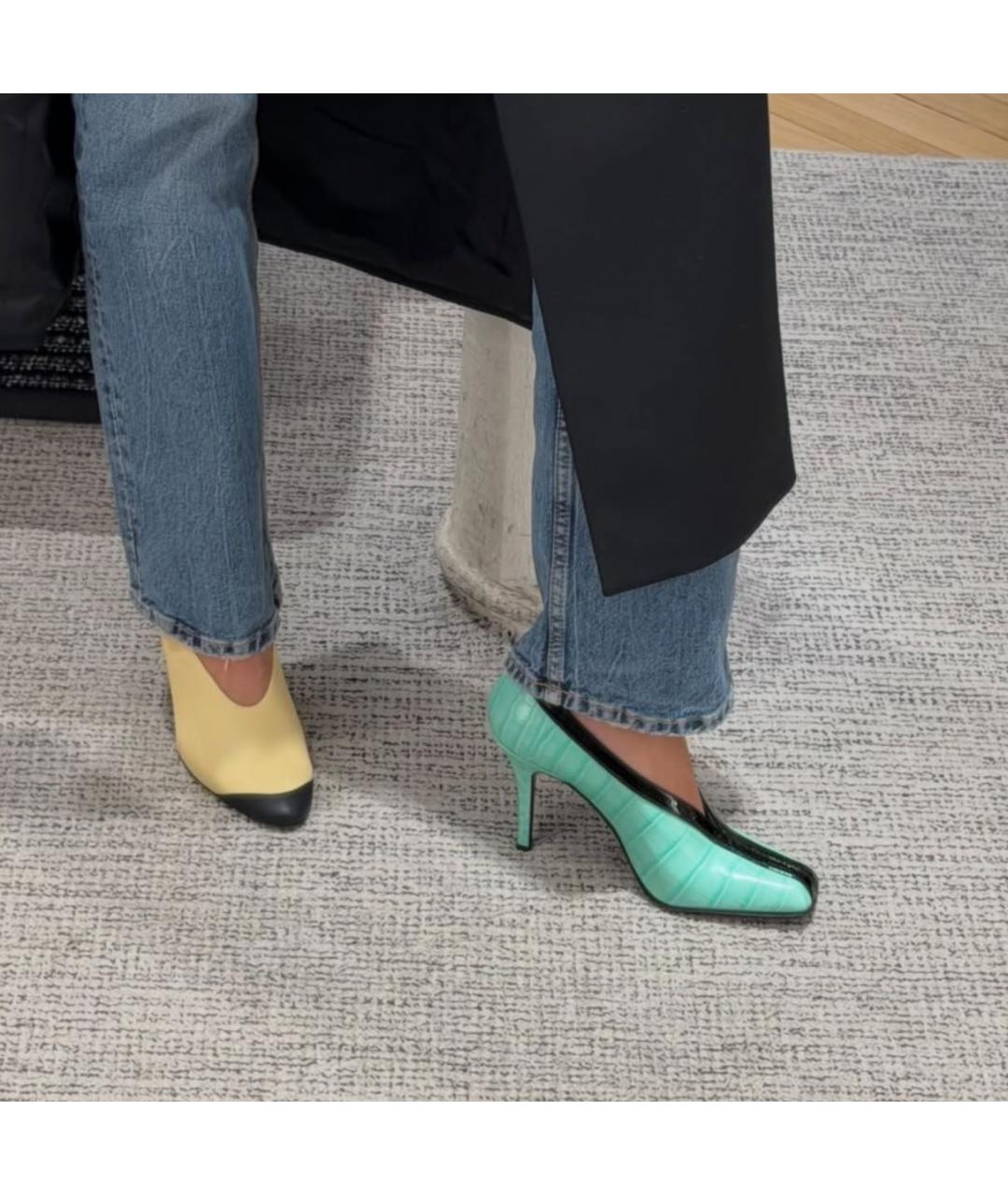 CHANEL Бежевые кожаные туфли, фото 4