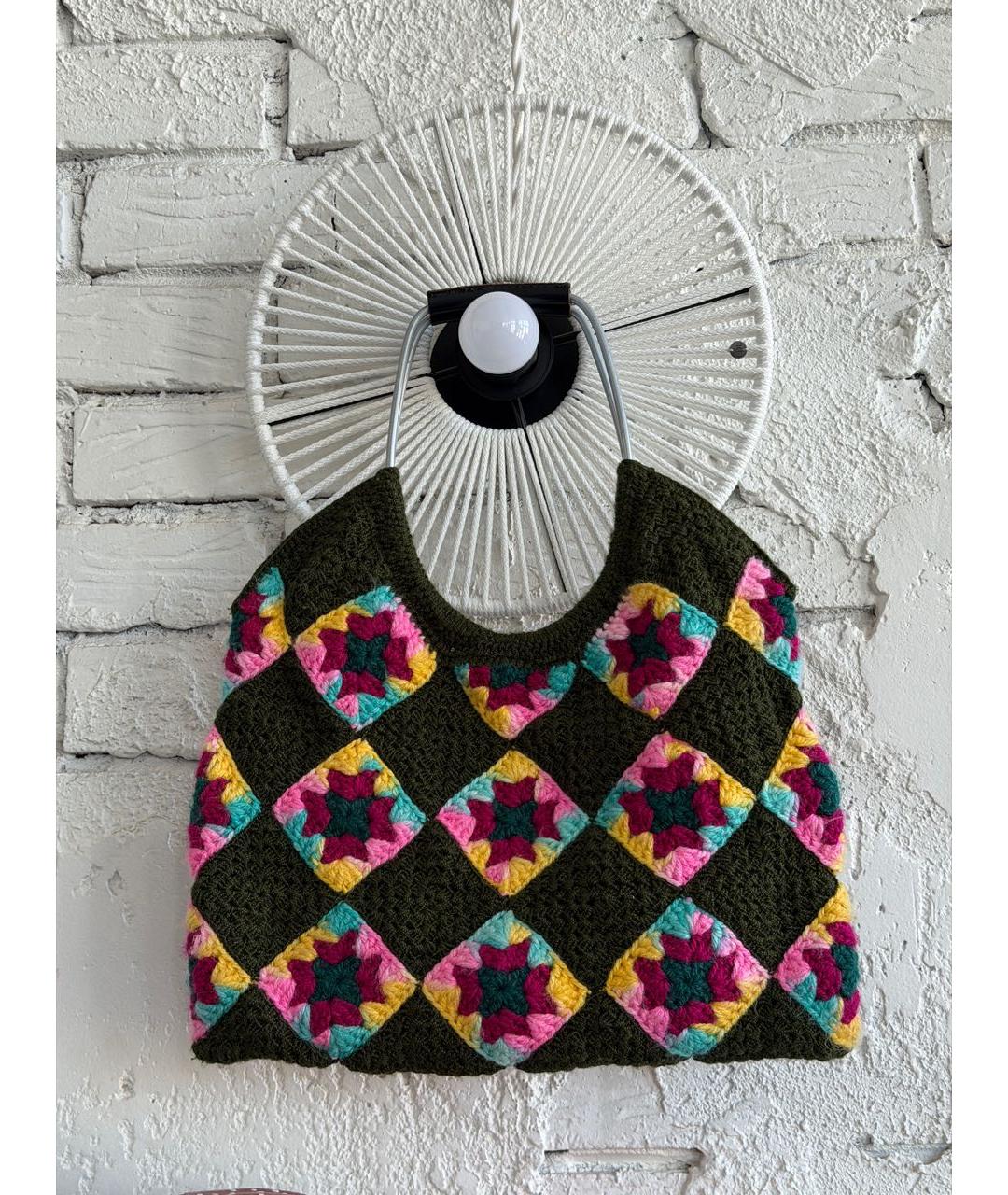 MARNI Мульти хлопковая сумка с короткими ручками, фото 3