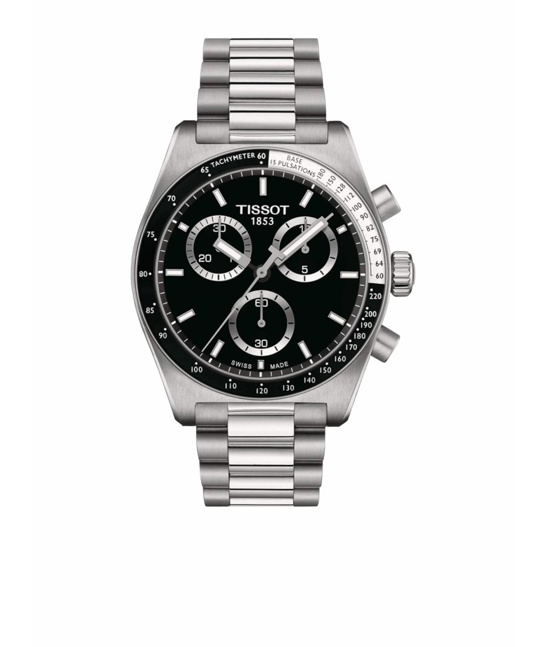 TISSOT Серебряные стальные часы, фото 1