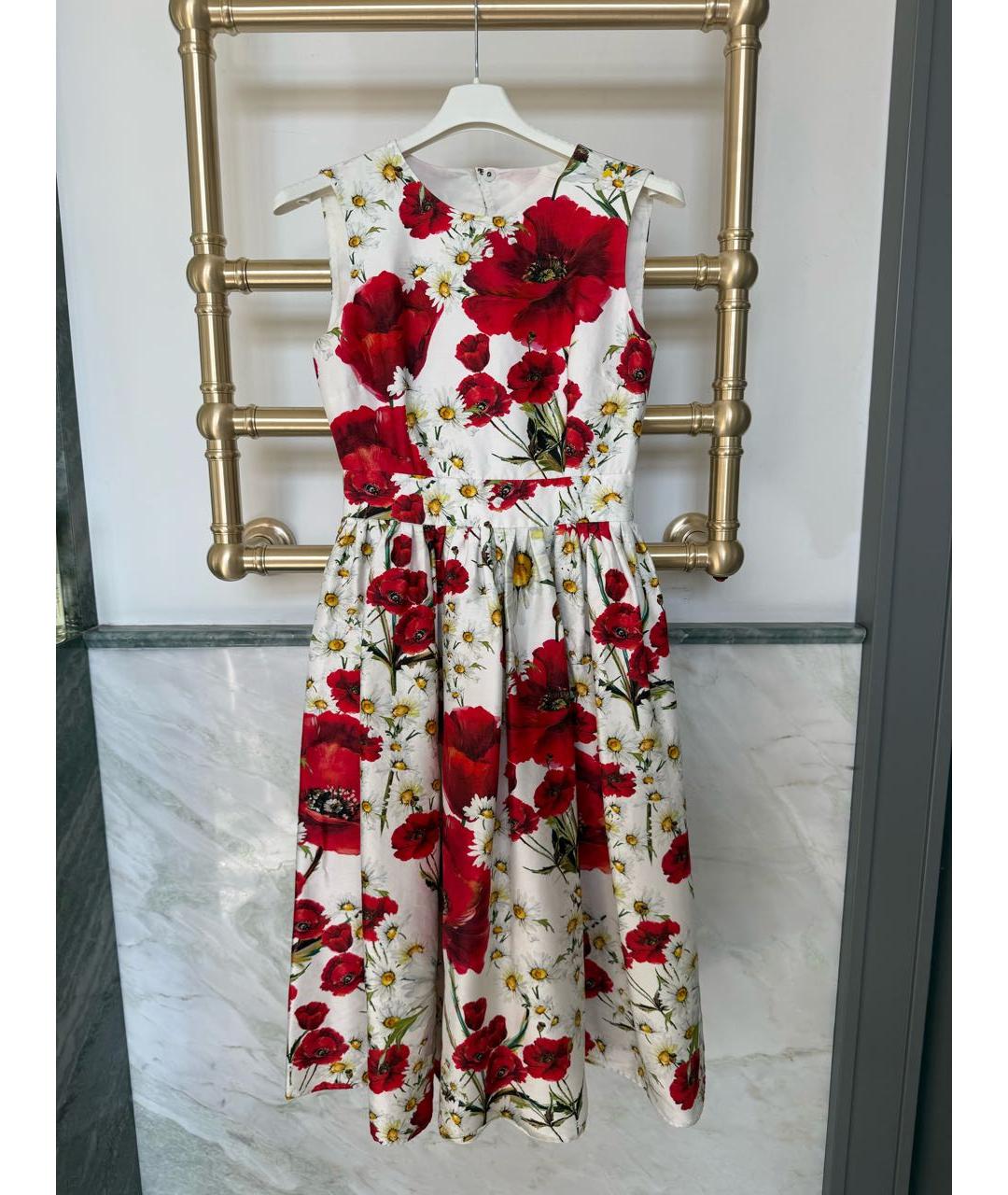 DOLCE&GABBANA Мульти шелковый сарафан, фото 5