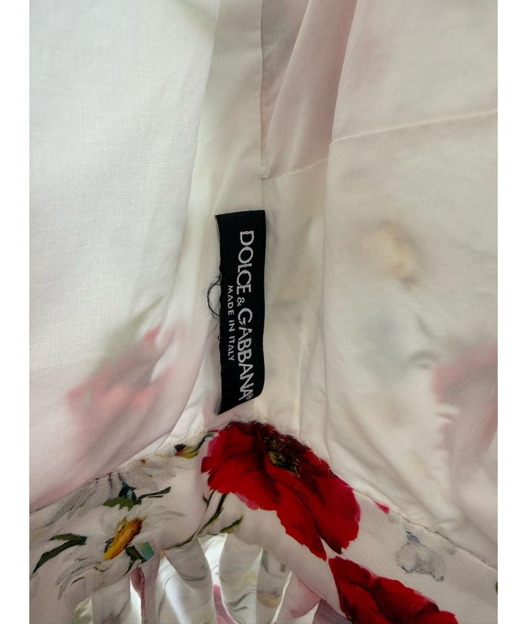 DOLCE&GABBANA Мульти шелковый сарафан, фото 4