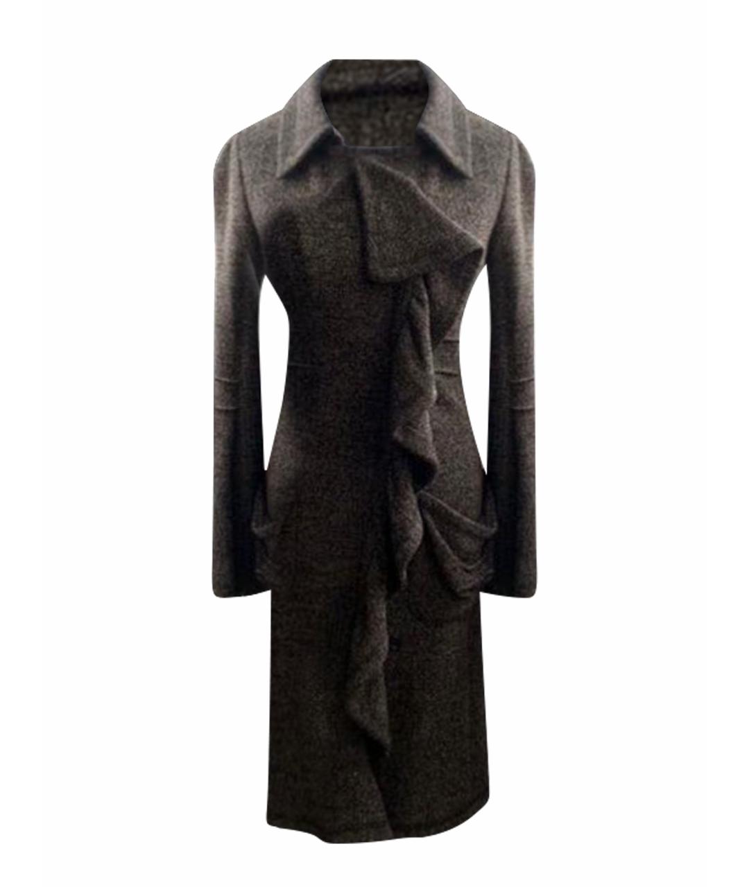 Sonya Rykiel Коричневое хлопко-эластановое пальто, фото 1