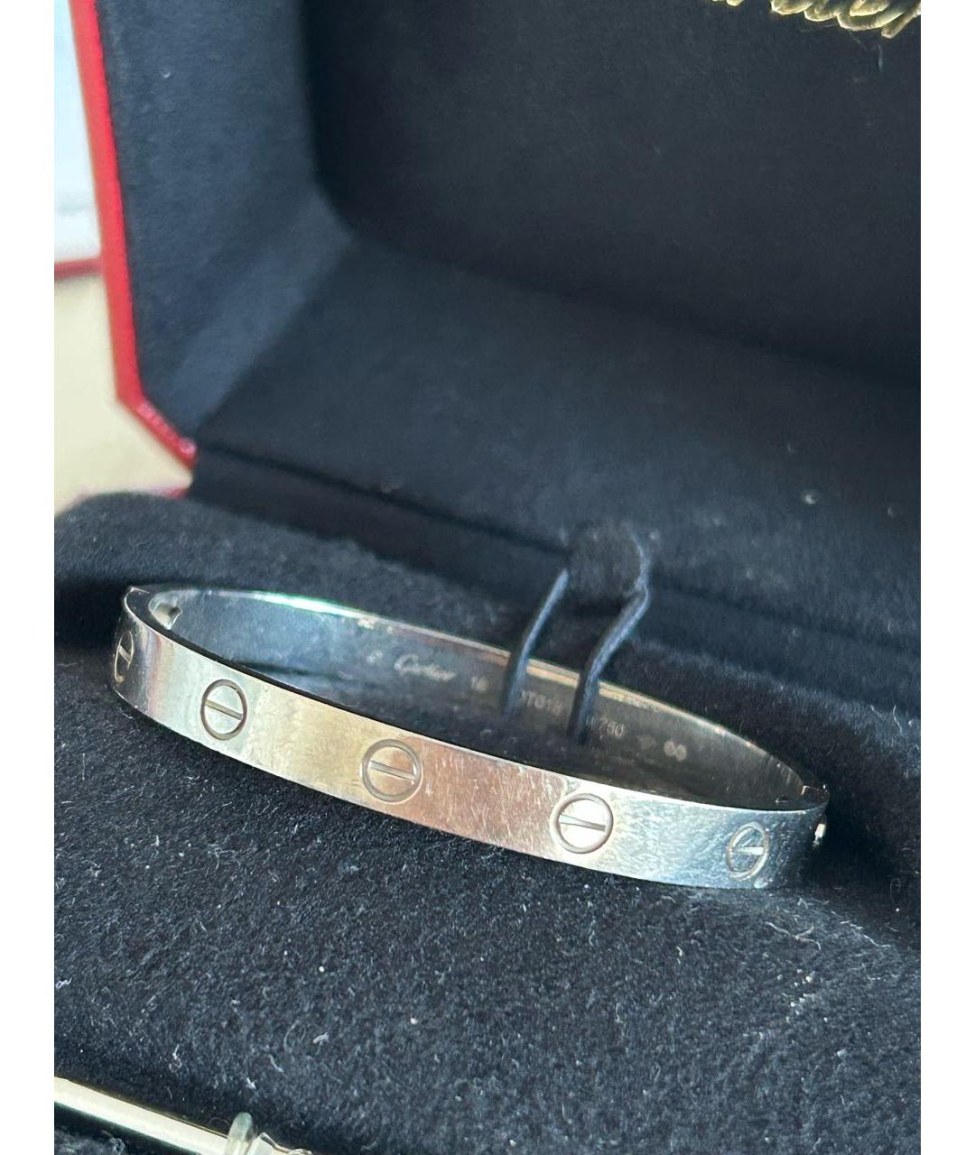 CARTIER Серебрянный браслет из белого золота, фото 6