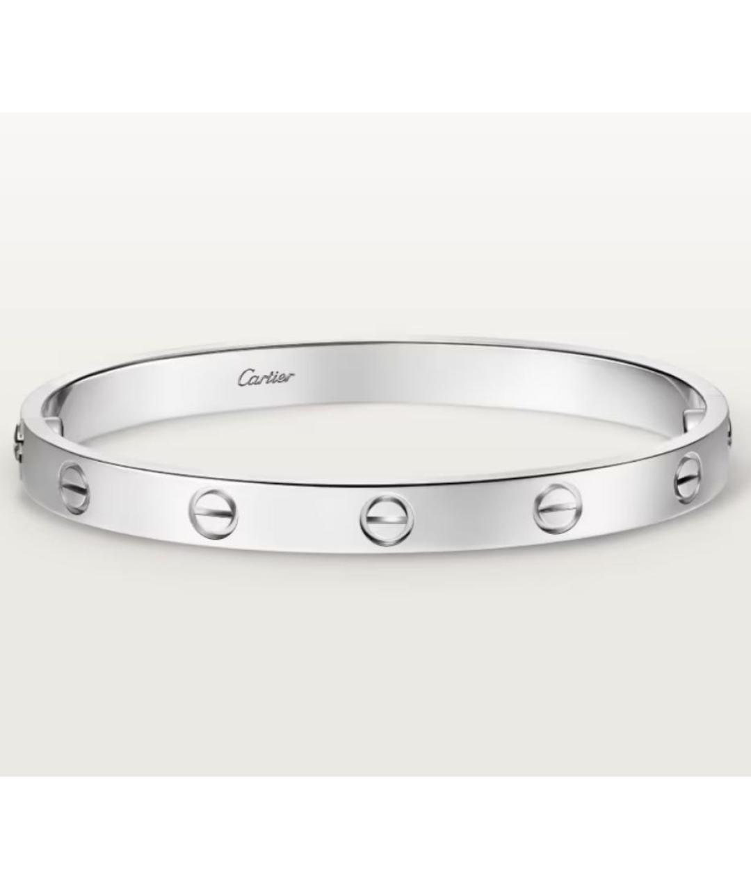 CARTIER Серебрянный браслет из белого золота, фото 8