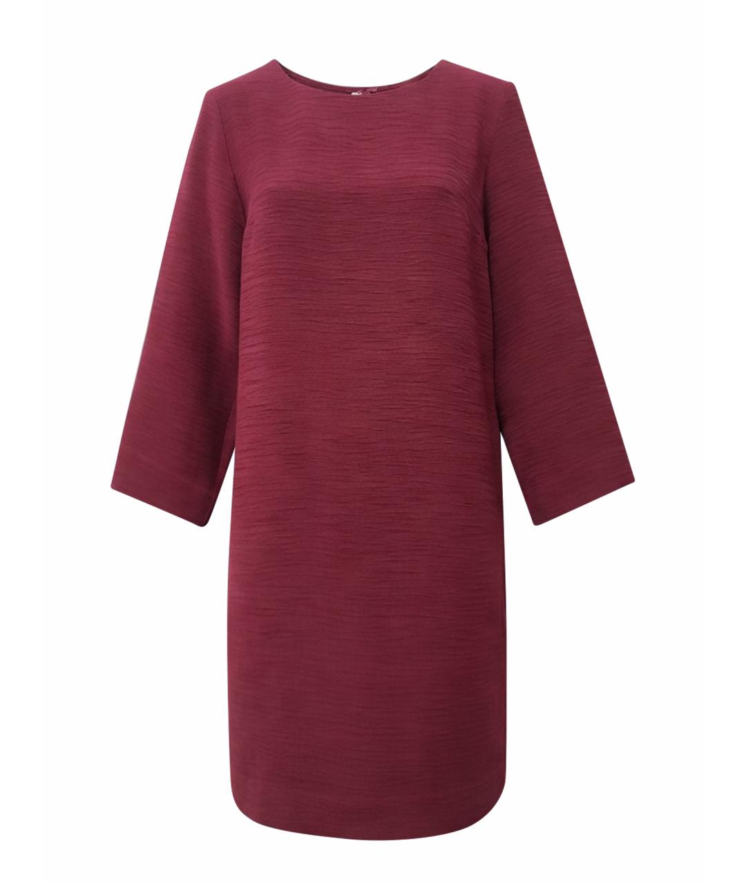 COS Бордовое полиэстеровое повседневное платье, фото 1