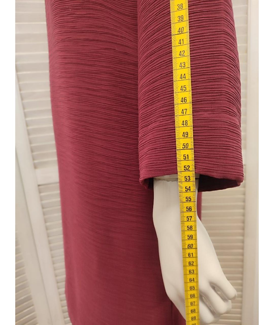 COS Бордовое полиэстеровое повседневное платье, фото 6
