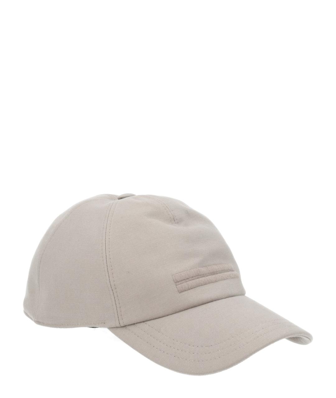 ZEGNA Бежевая хлопковая кепка/бейсболка, фото 3