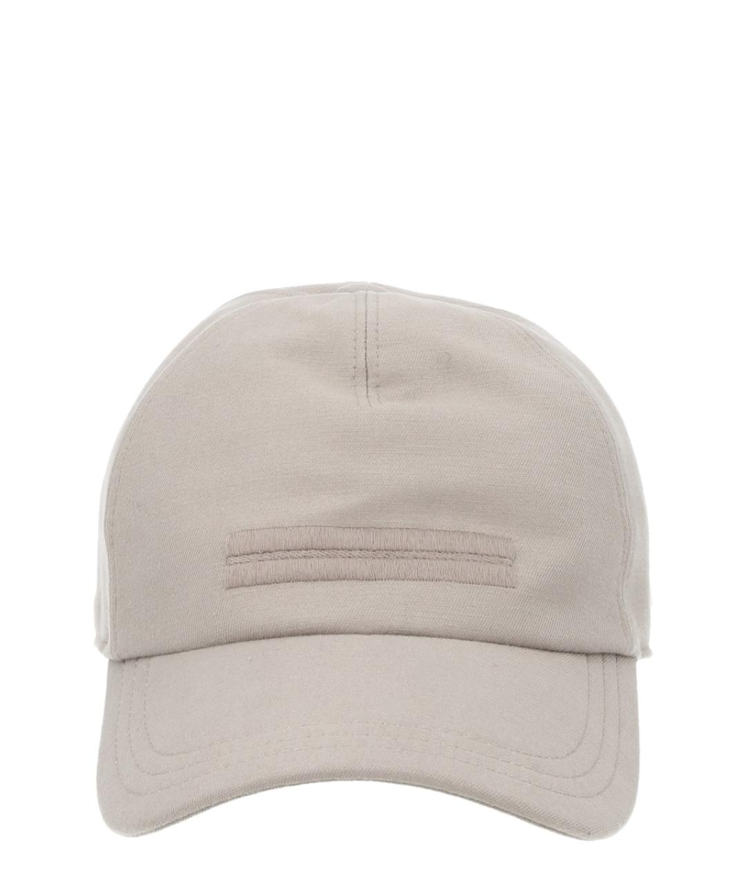 ZEGNA Бежевая хлопковая кепка/бейсболка, фото 1