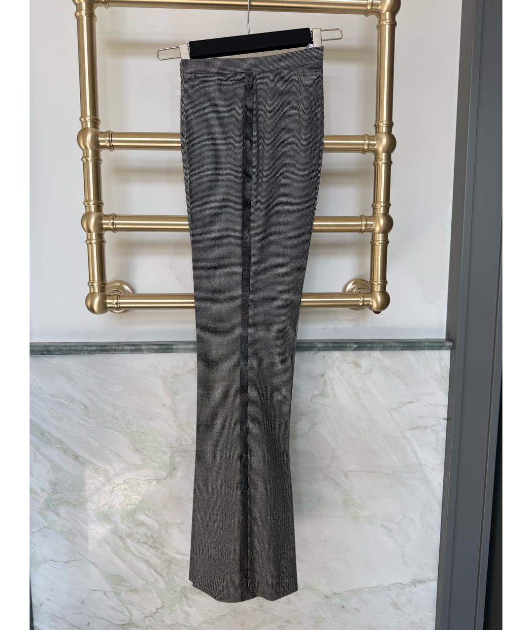 MAX MARA Серый шерстяной костюм с брюками, фото 2